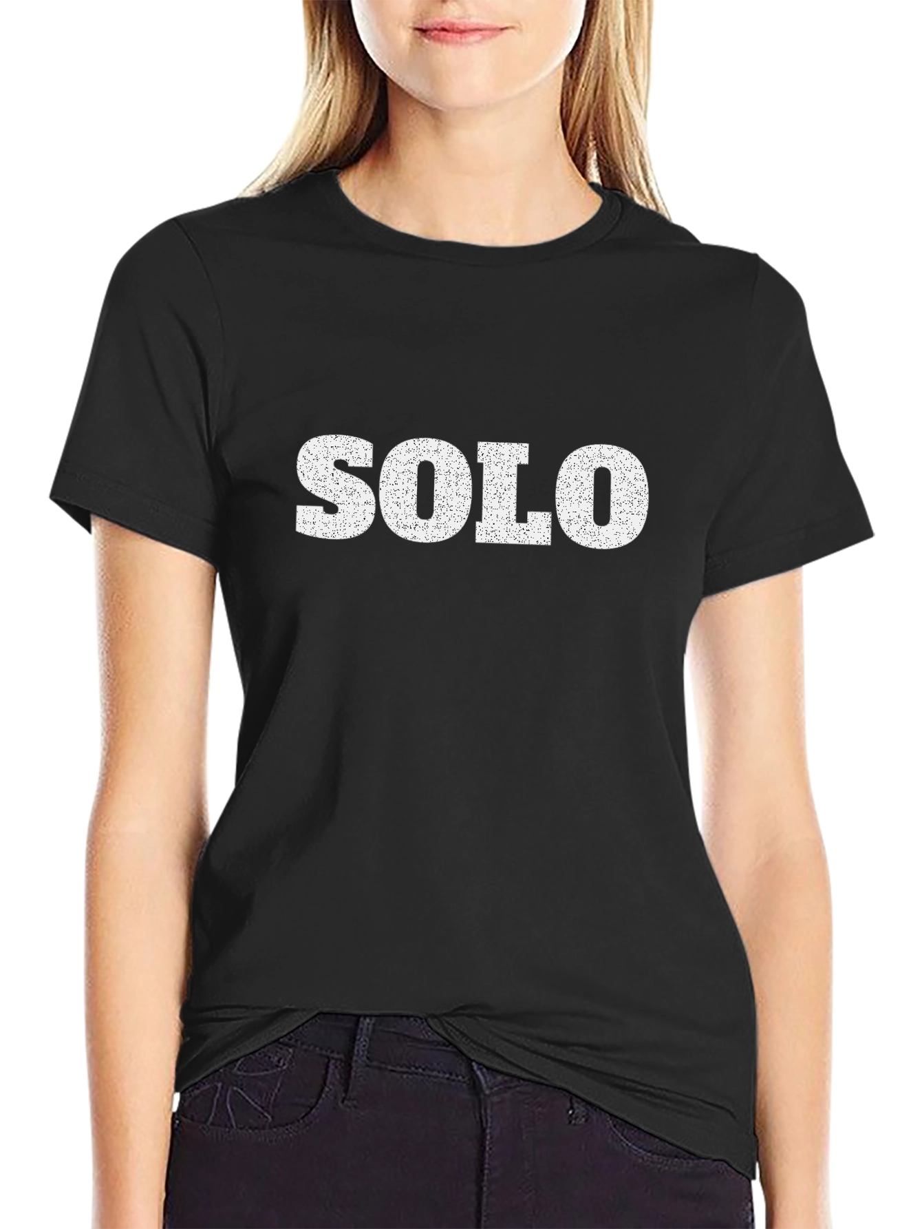 Mens SOLO Graphic Black T-Shirt