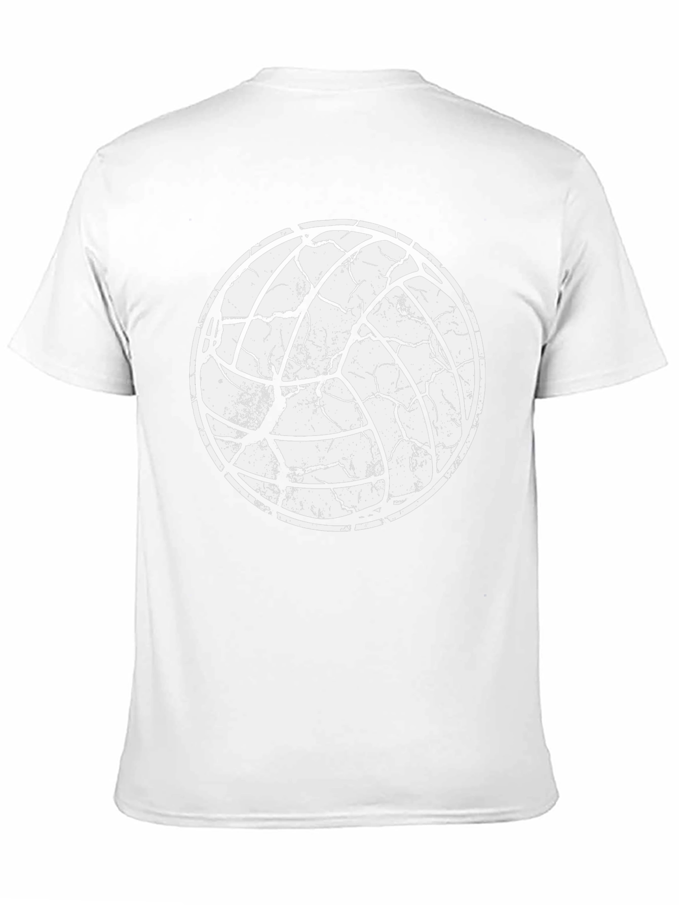Distressed Volleyball Graphic Tee - Sporty Casual Style
