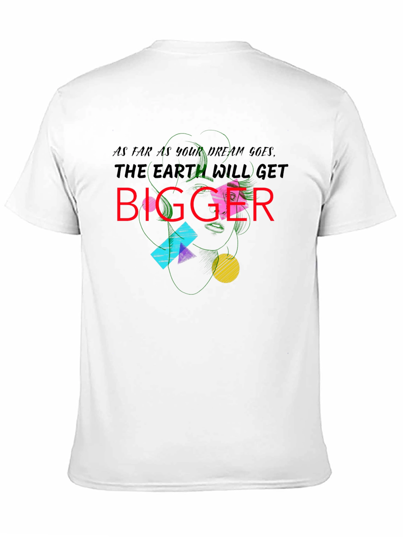 Abstract Graphic Tee - Dream Bigger!