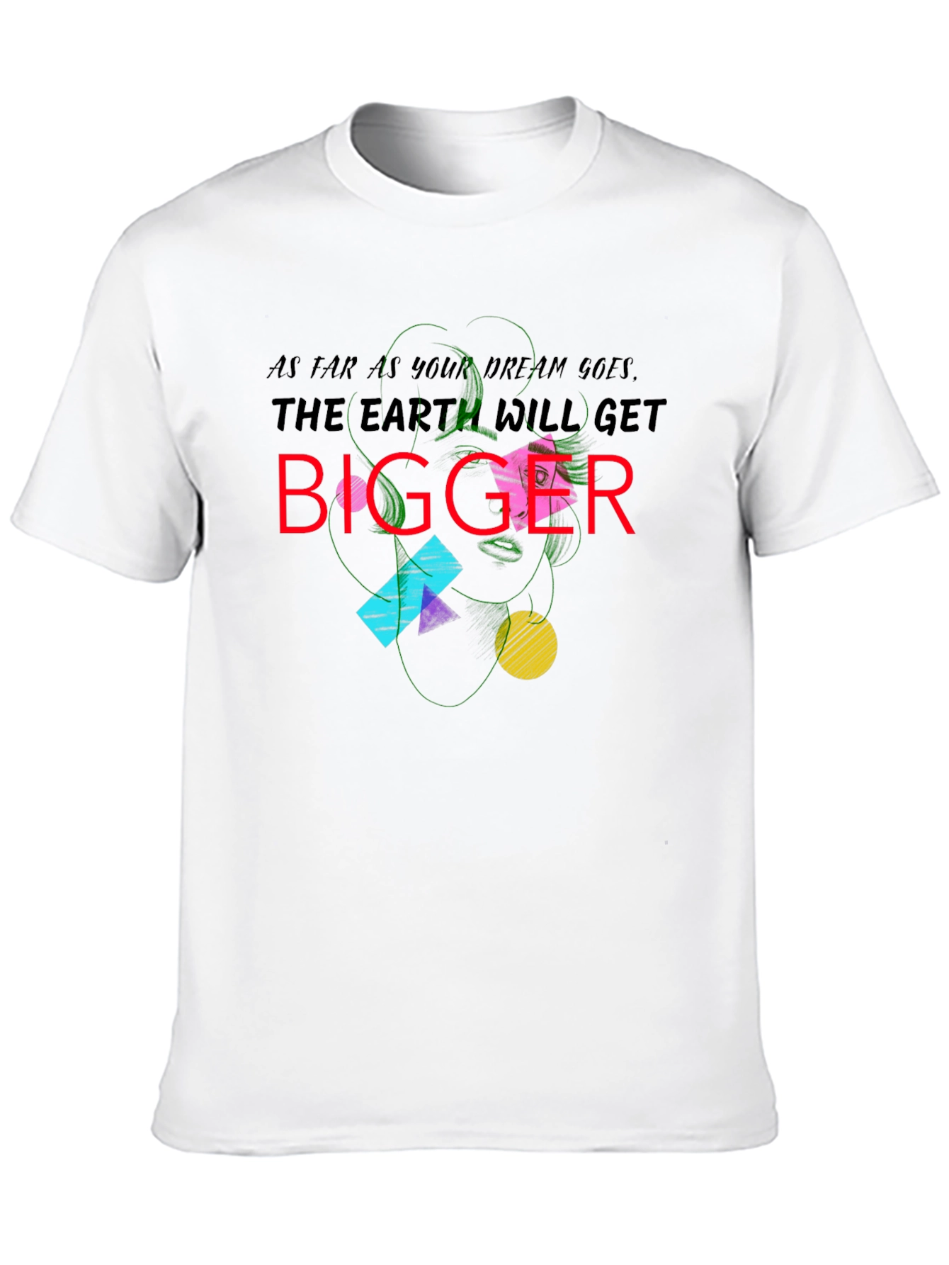 Abstract Graphic Tee - Dream Bigger!