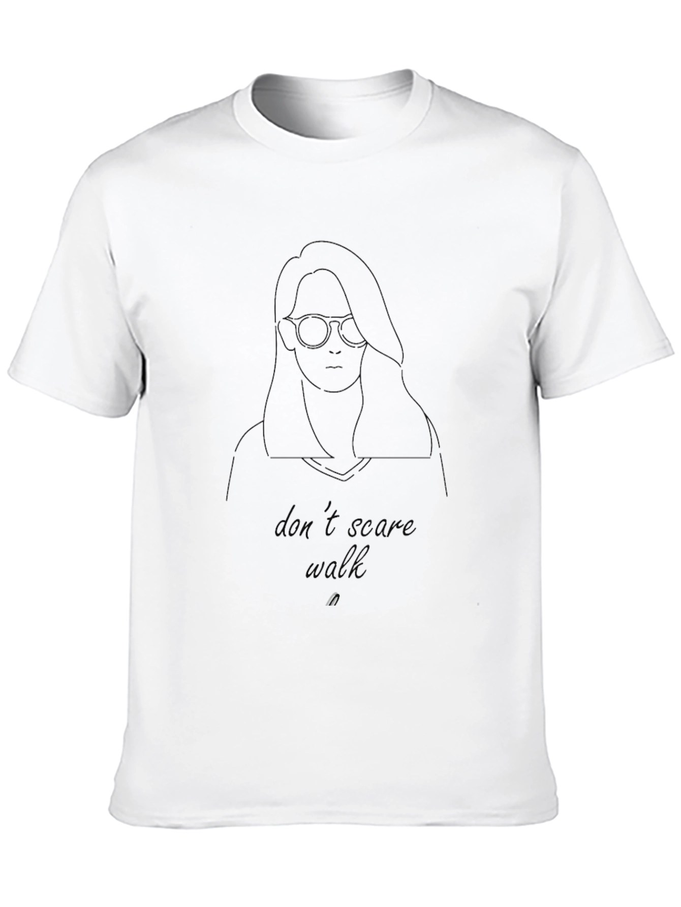 Dont Scare Walk Black Graphic Tee