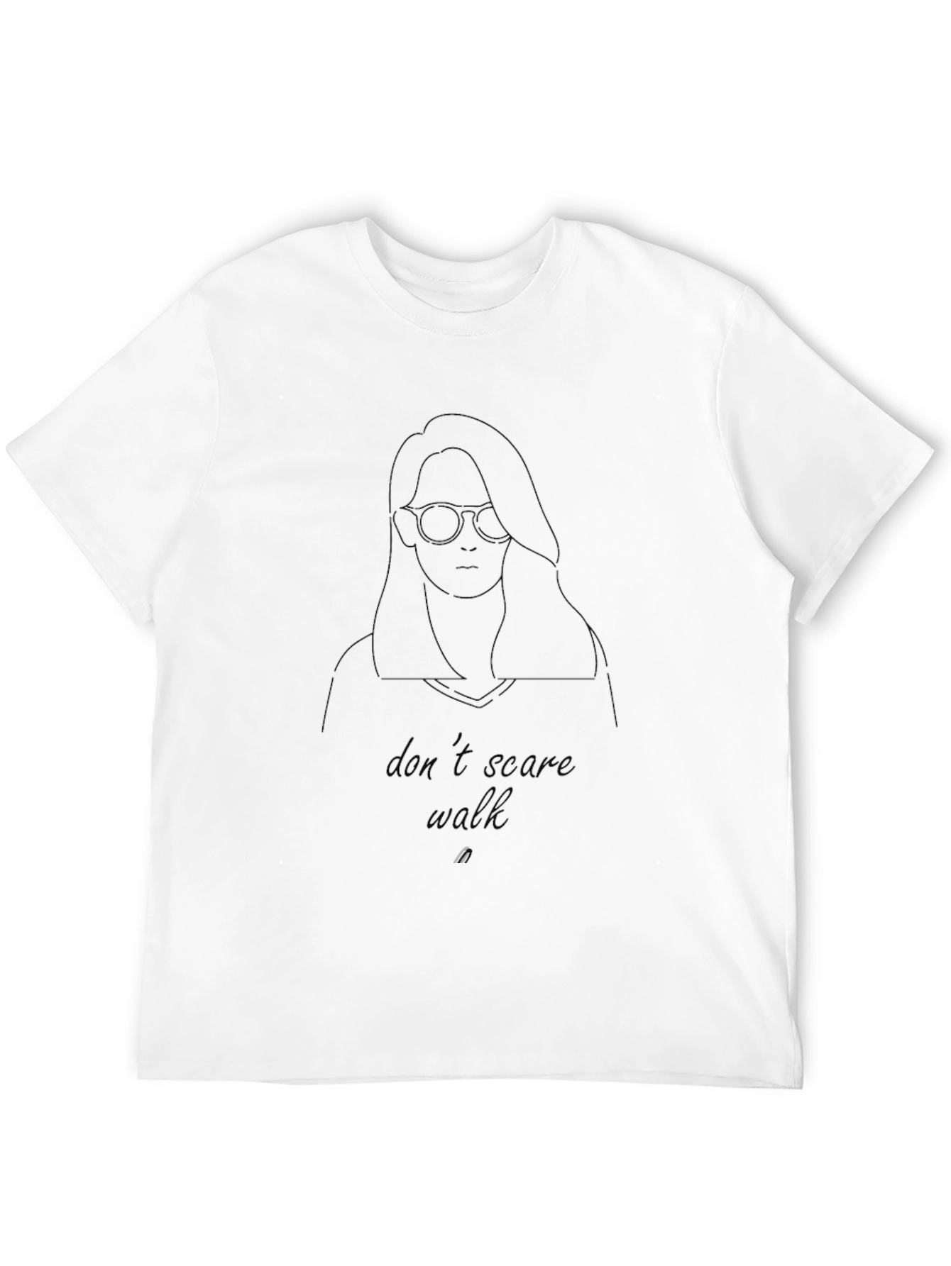Dont Scare Walk Black Graphic Tee