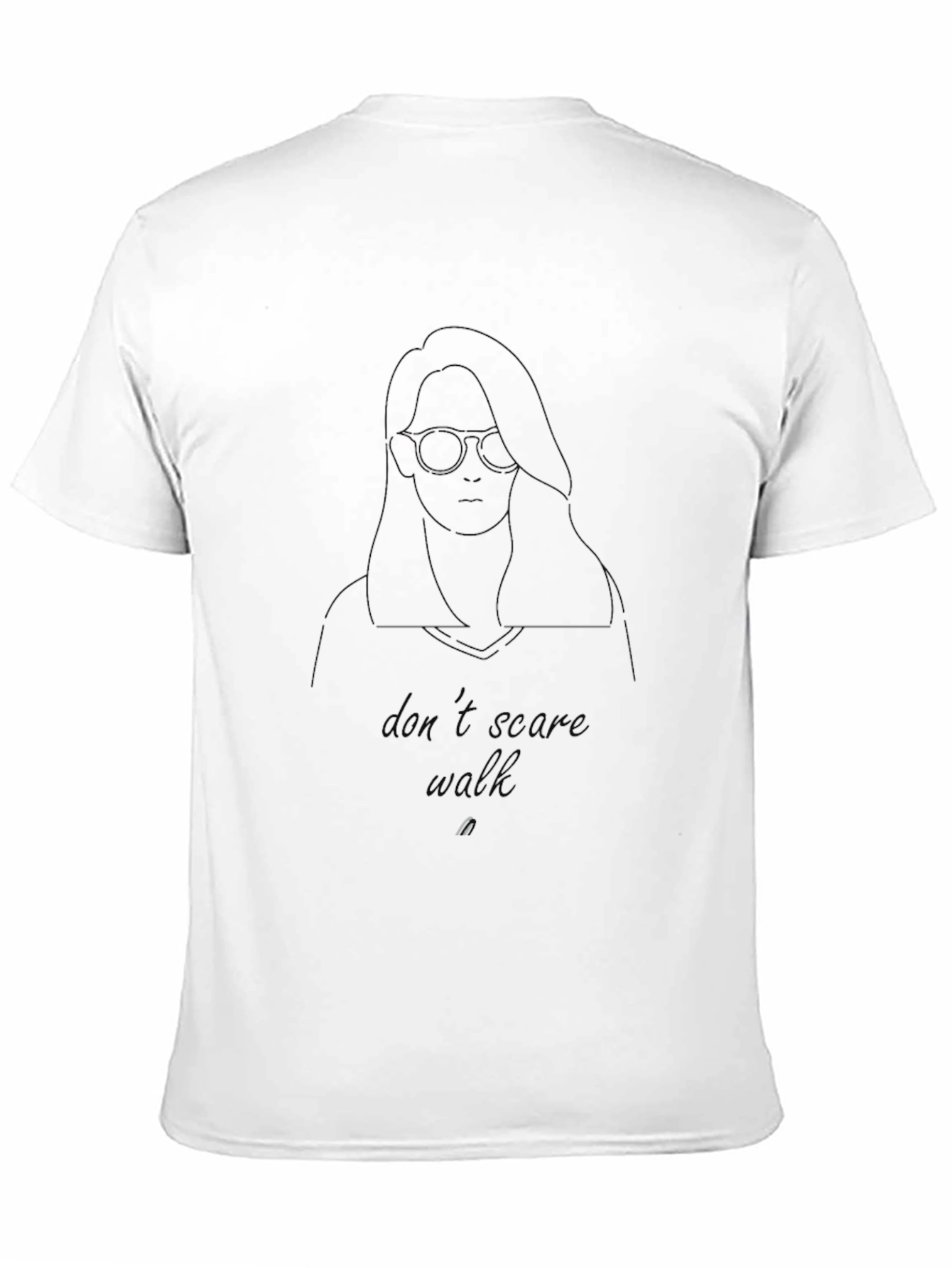Dont Scare Walk Black Graphic Tee