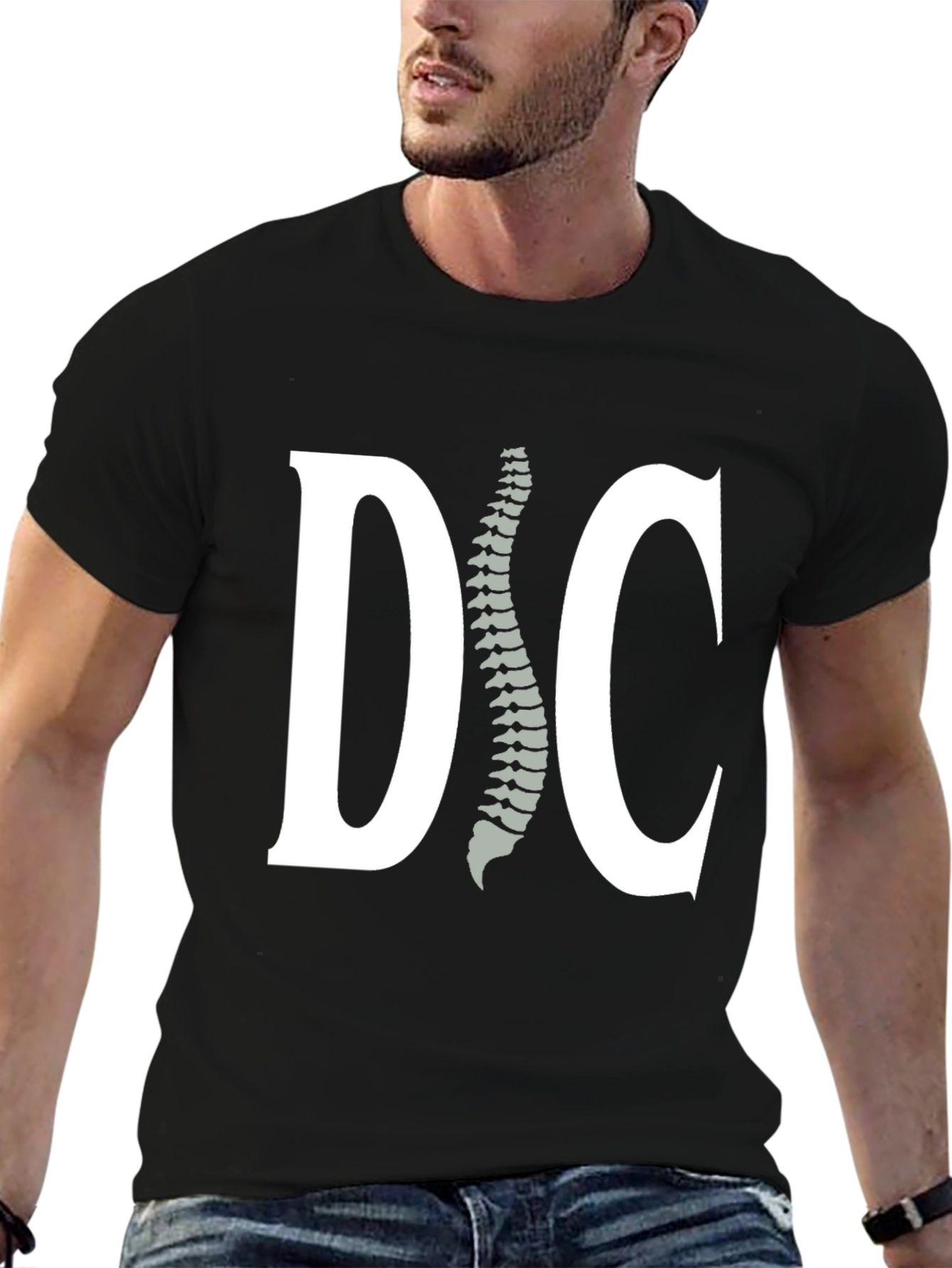 Chiropractor Spine Black T-Shirt