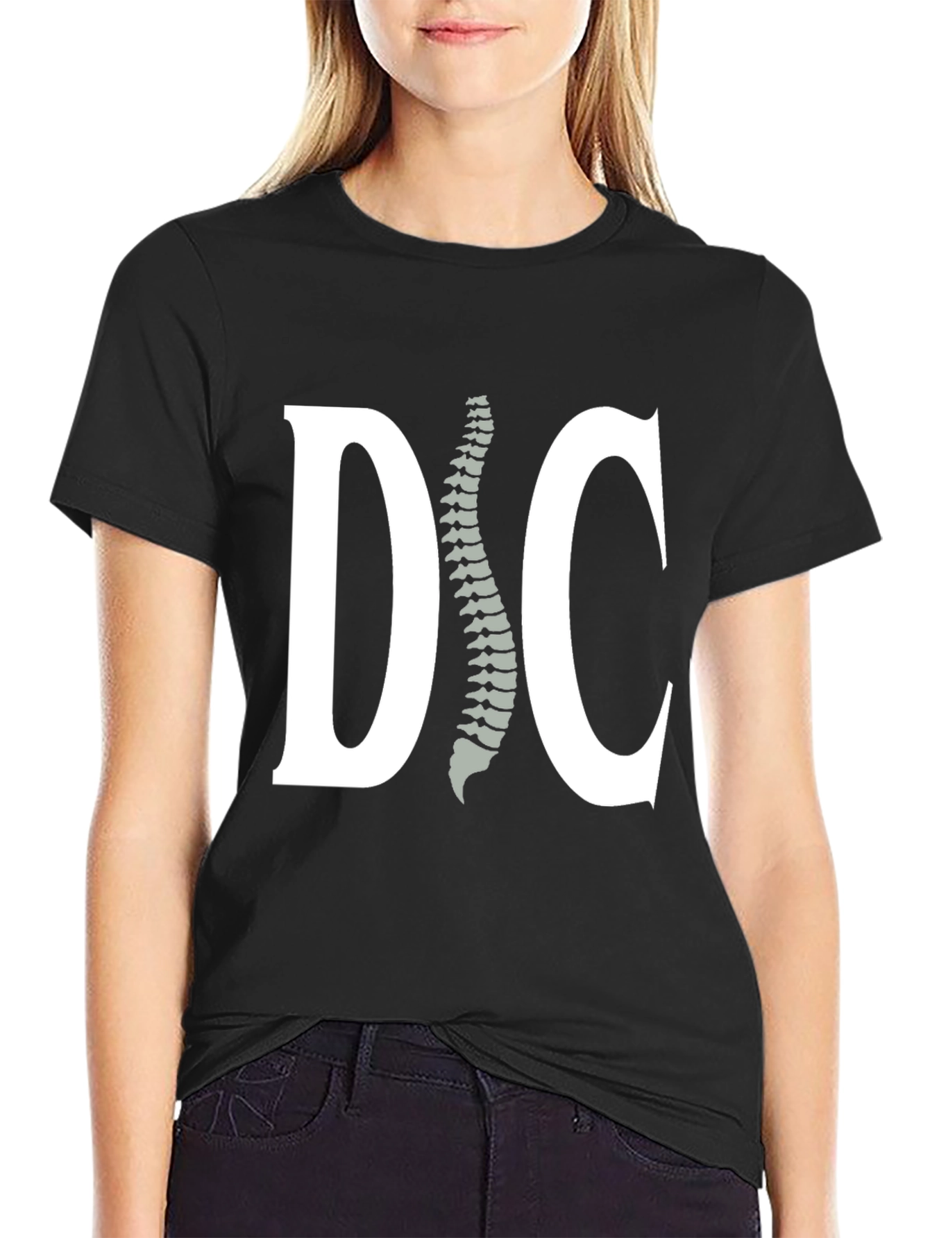 Chiropractor Spine Black T-Shirt