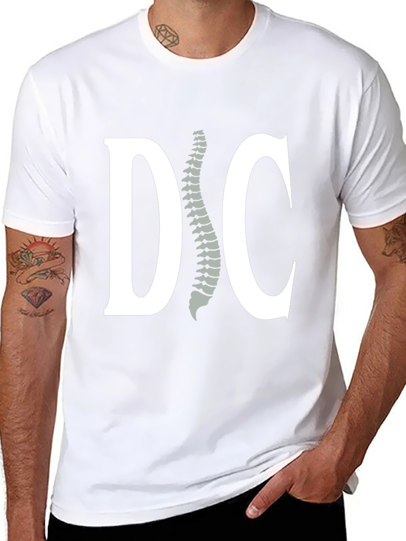 Chiropractor Spine Black T-Shirt