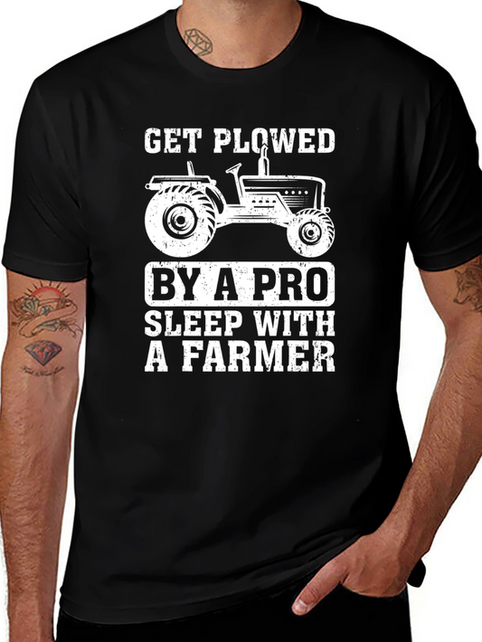 Get Plowed Farmer Graphic Tee - Black