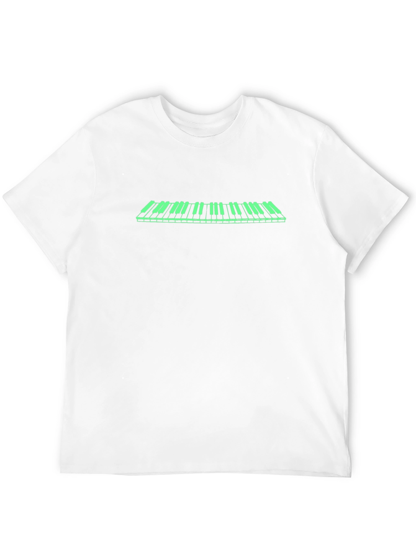Cool Piano Keys Graphic Tee - Black