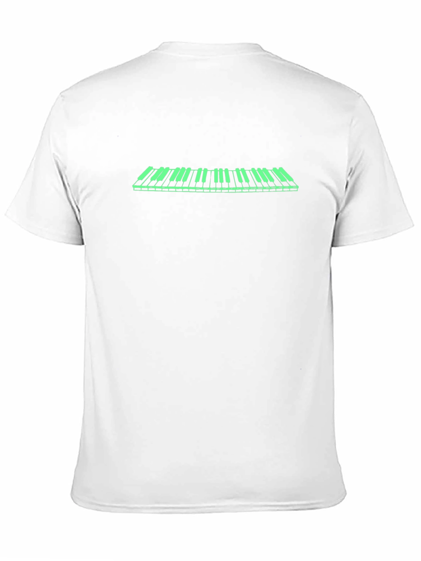 Cool Piano Keys Graphic Tee - Black