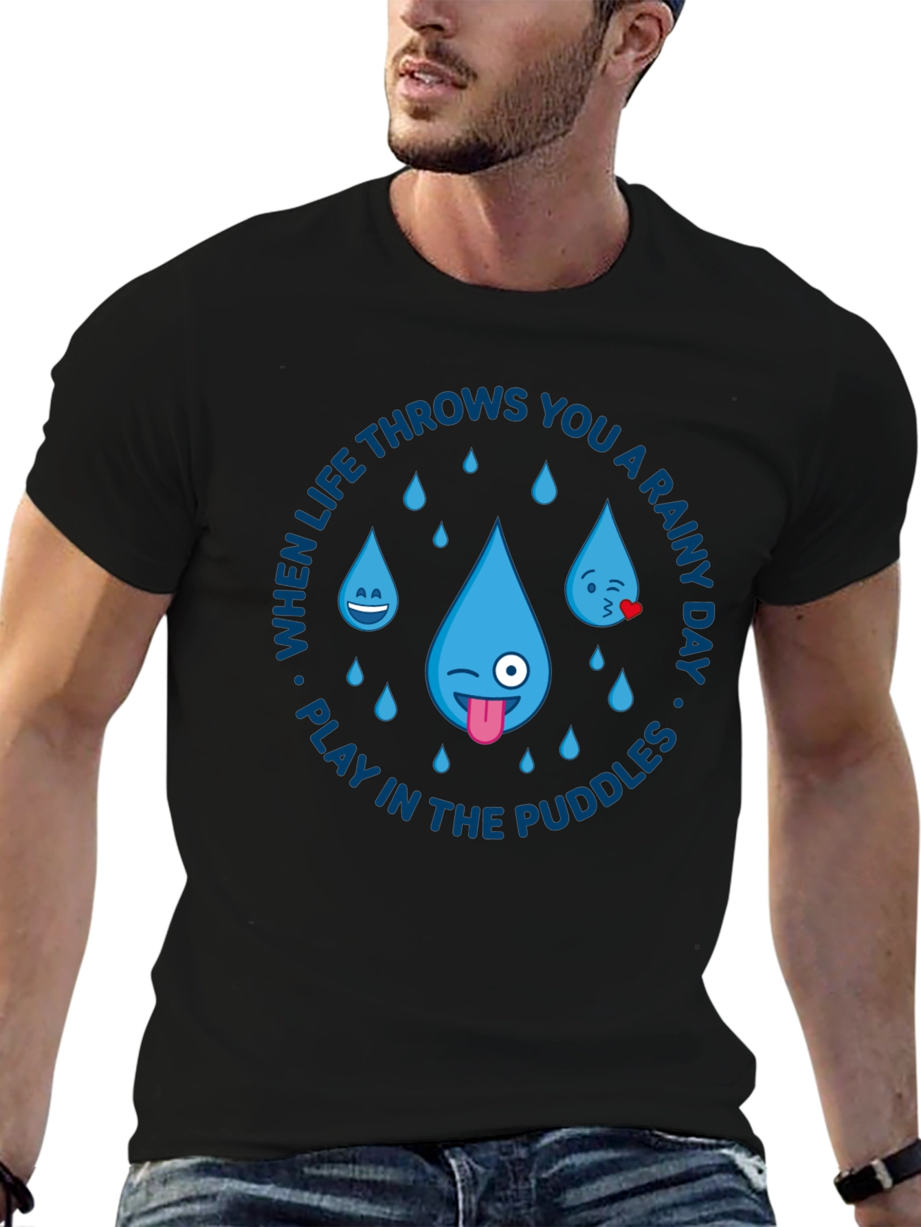 Rainy Day Puddle Play T-Shirt - Graphic Tee