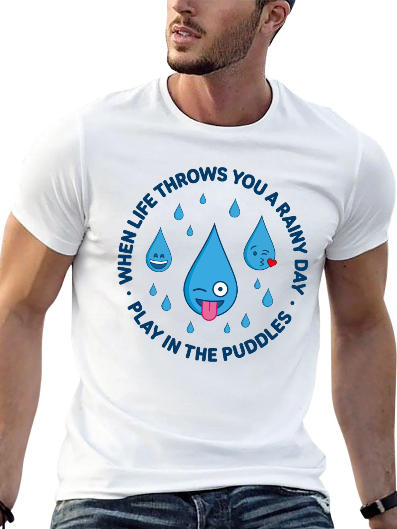 Rainy Day Puddle Play T-Shirt - Graphic Tee