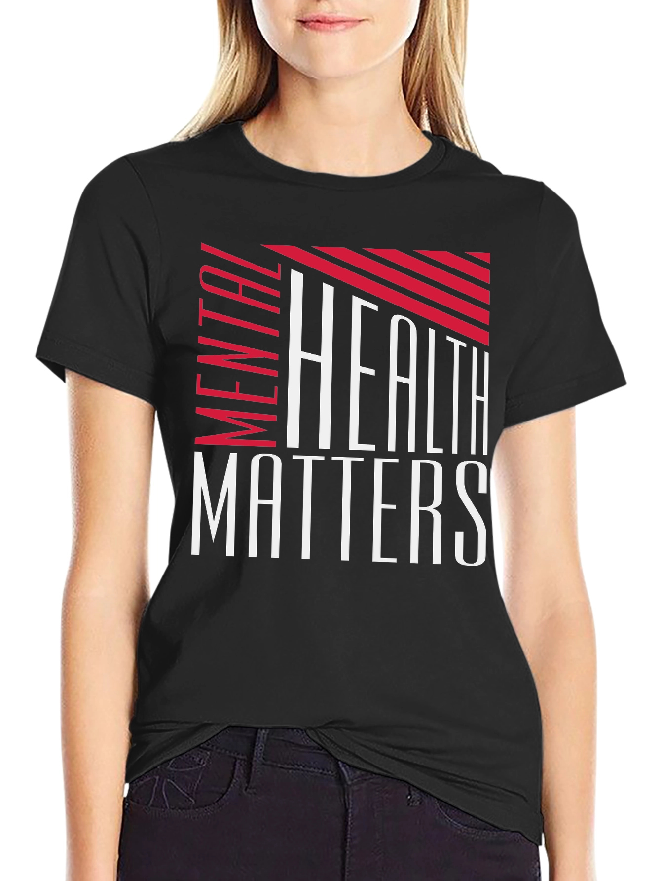 Mental Health Matters Graphic Tee - Black