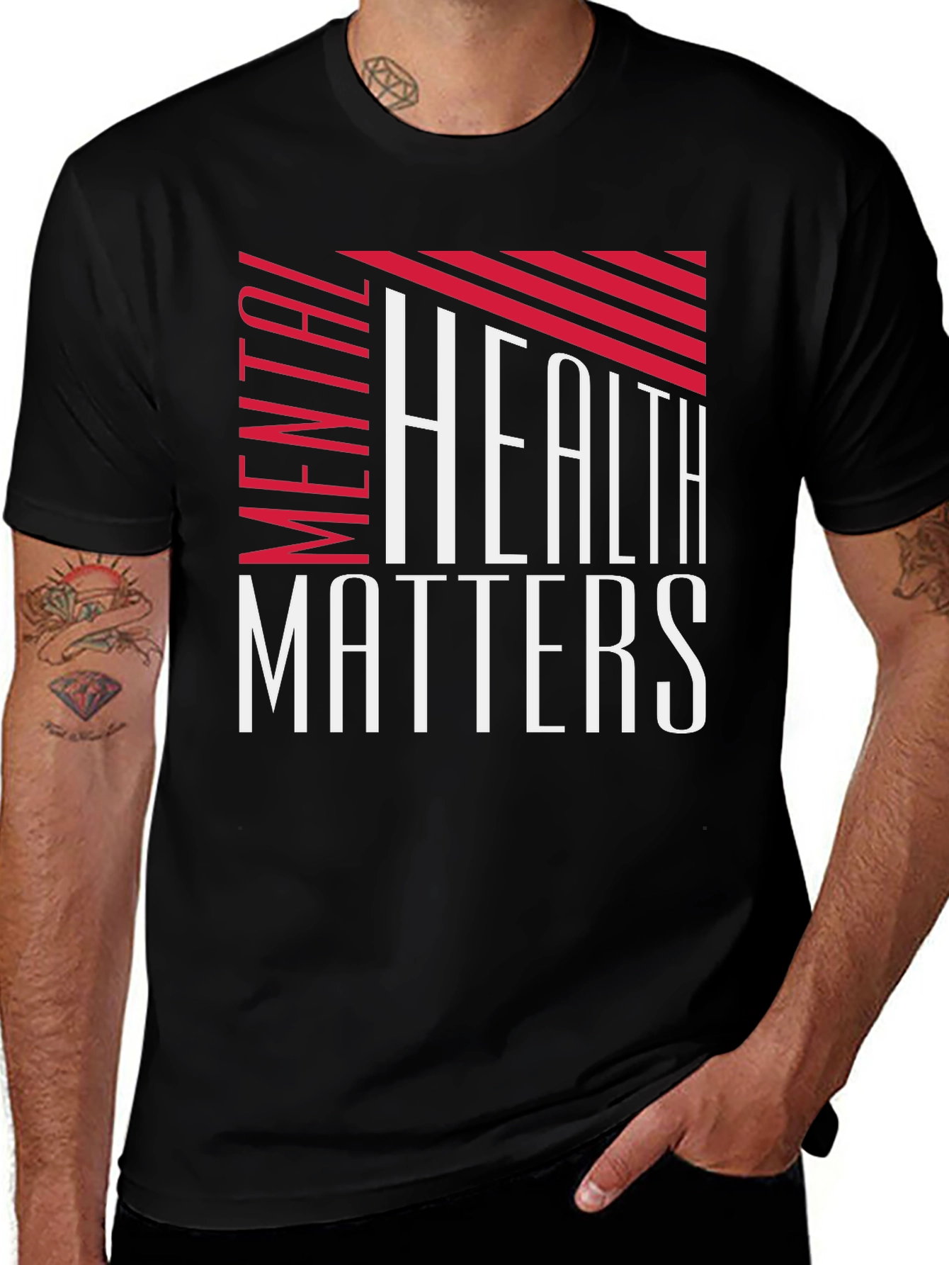 Mental Health Matters Graphic Tee - Black