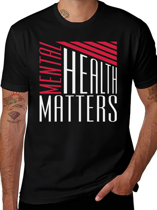 Mental Health Matters Graphic Tee - Black