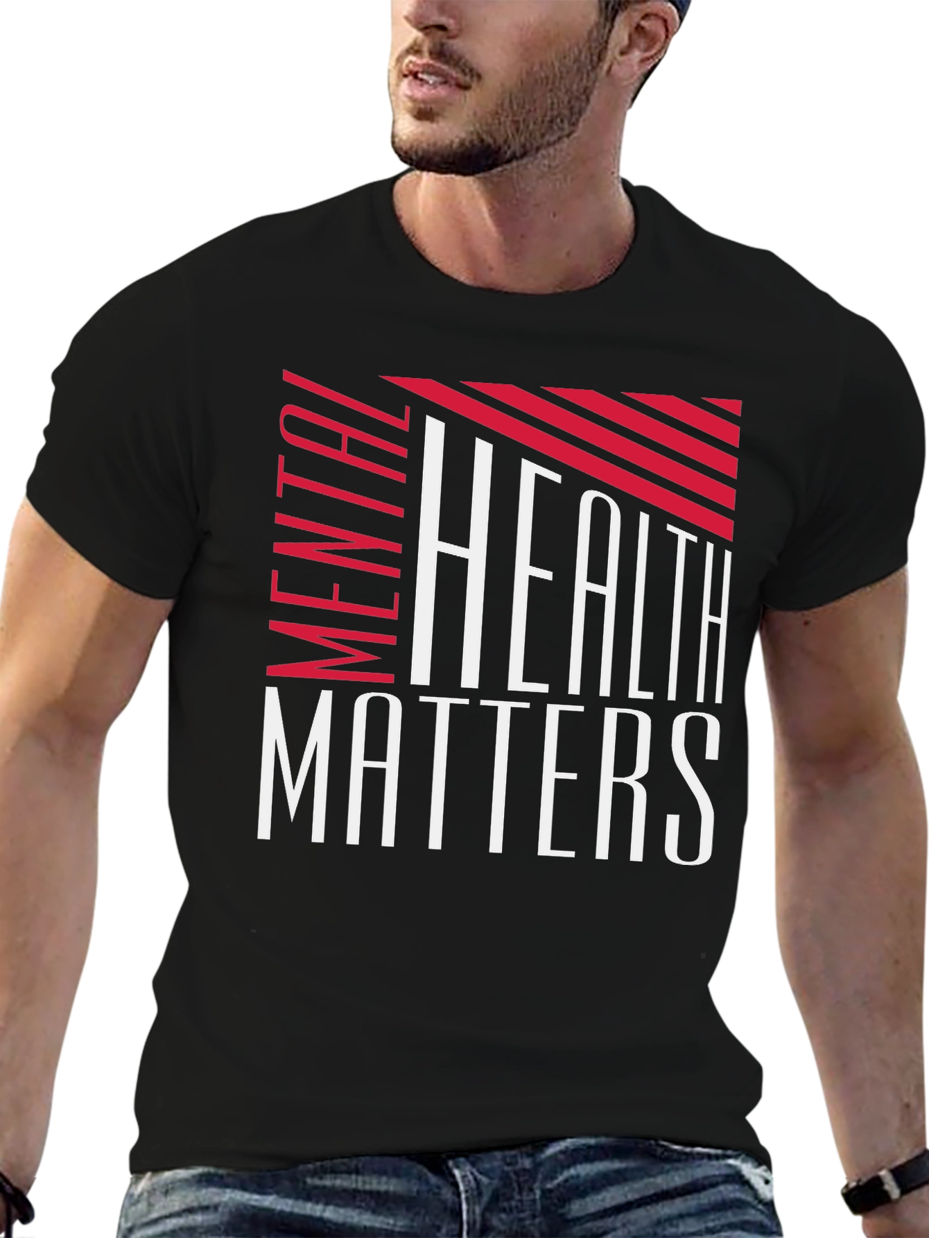 Mental Health Matters Graphic Tee - Black