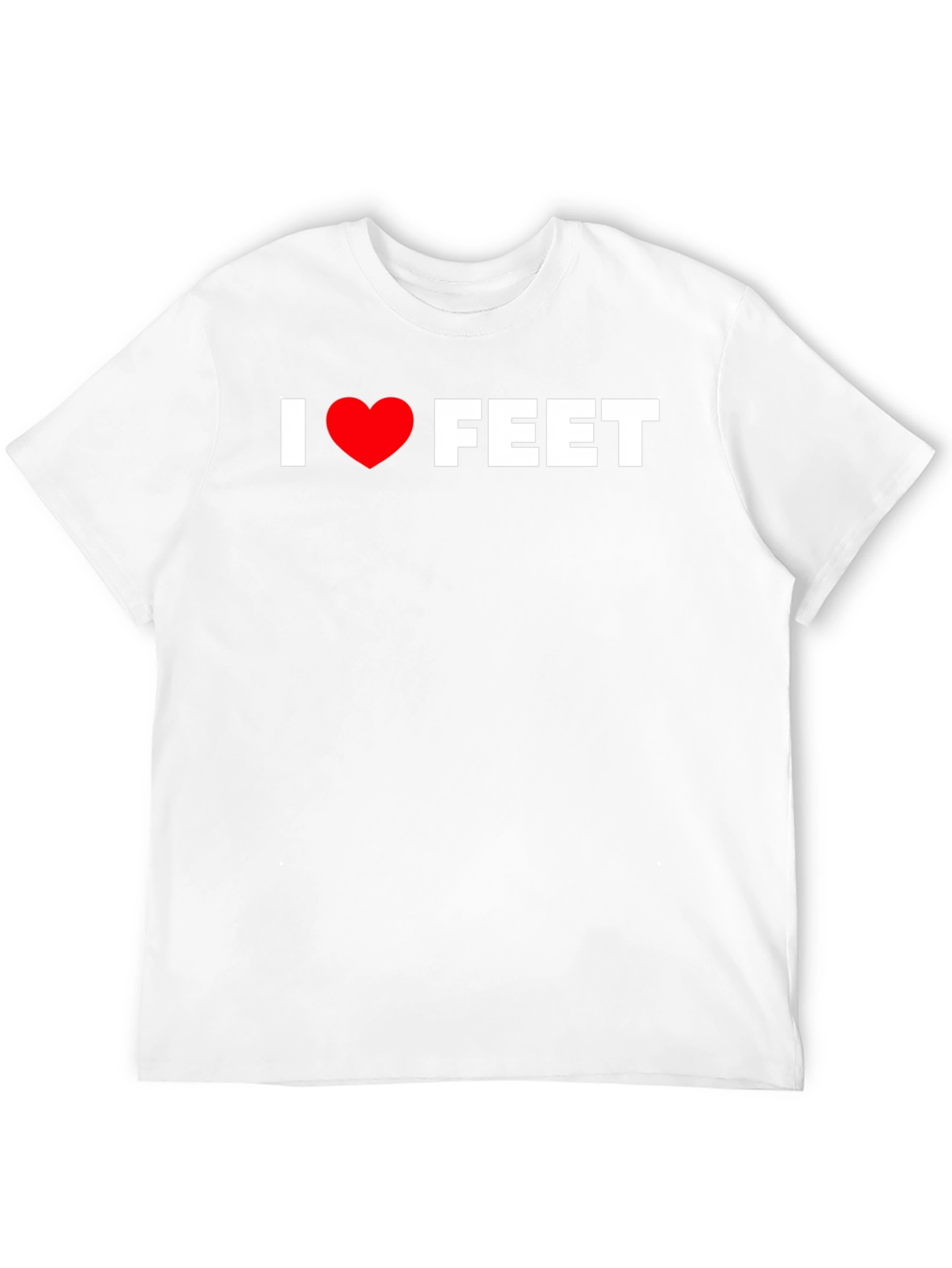 I Love Feet Graphic T-Shirt - Funny Tee