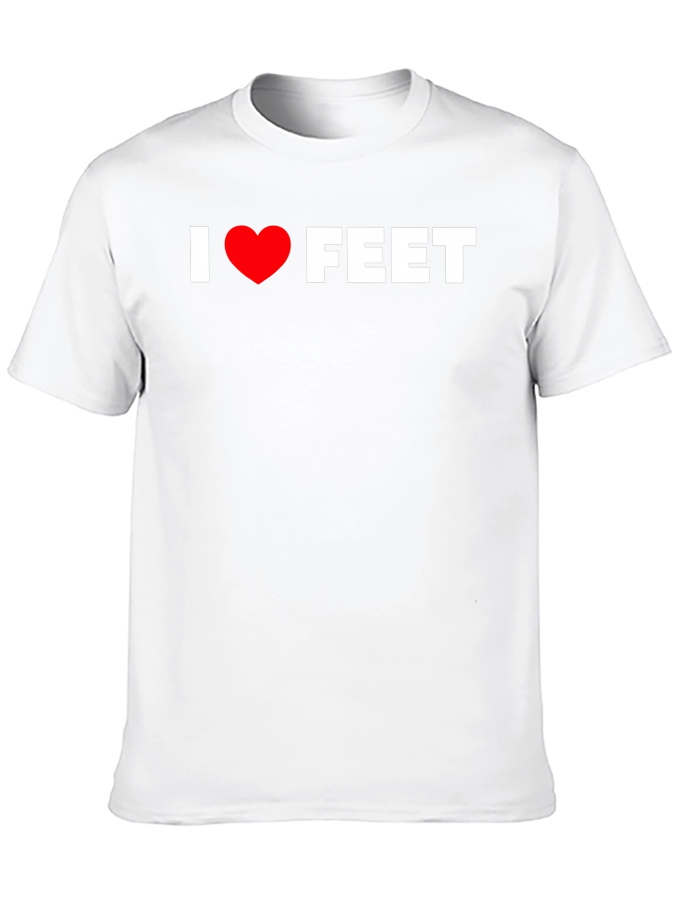 I Love Feet Graphic T-Shirt - Funny Tee