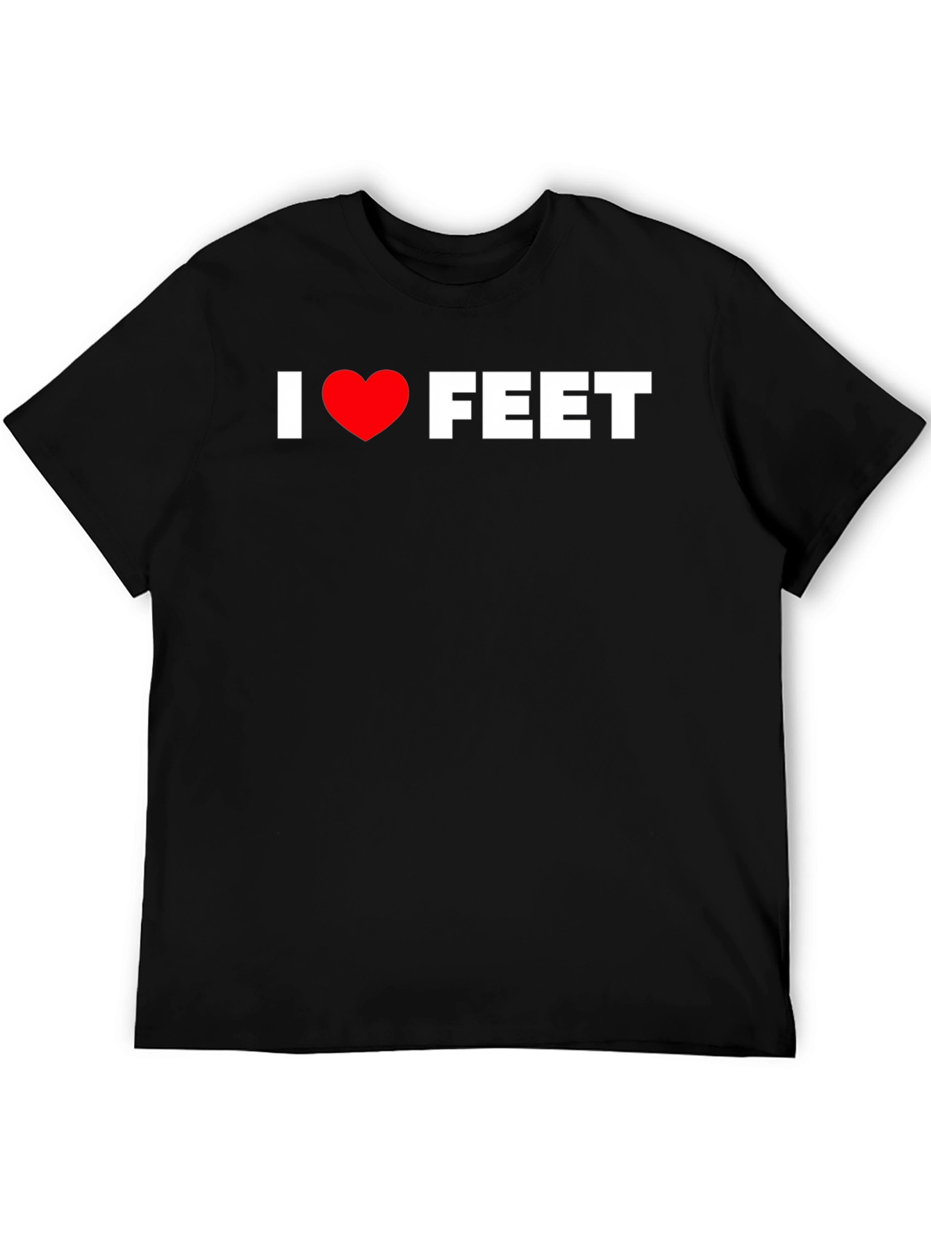 I Love Feet Graphic T-Shirt - Funny Tee