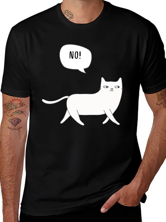 Funny Cat NO! Graphic T-Shirt - Unisex