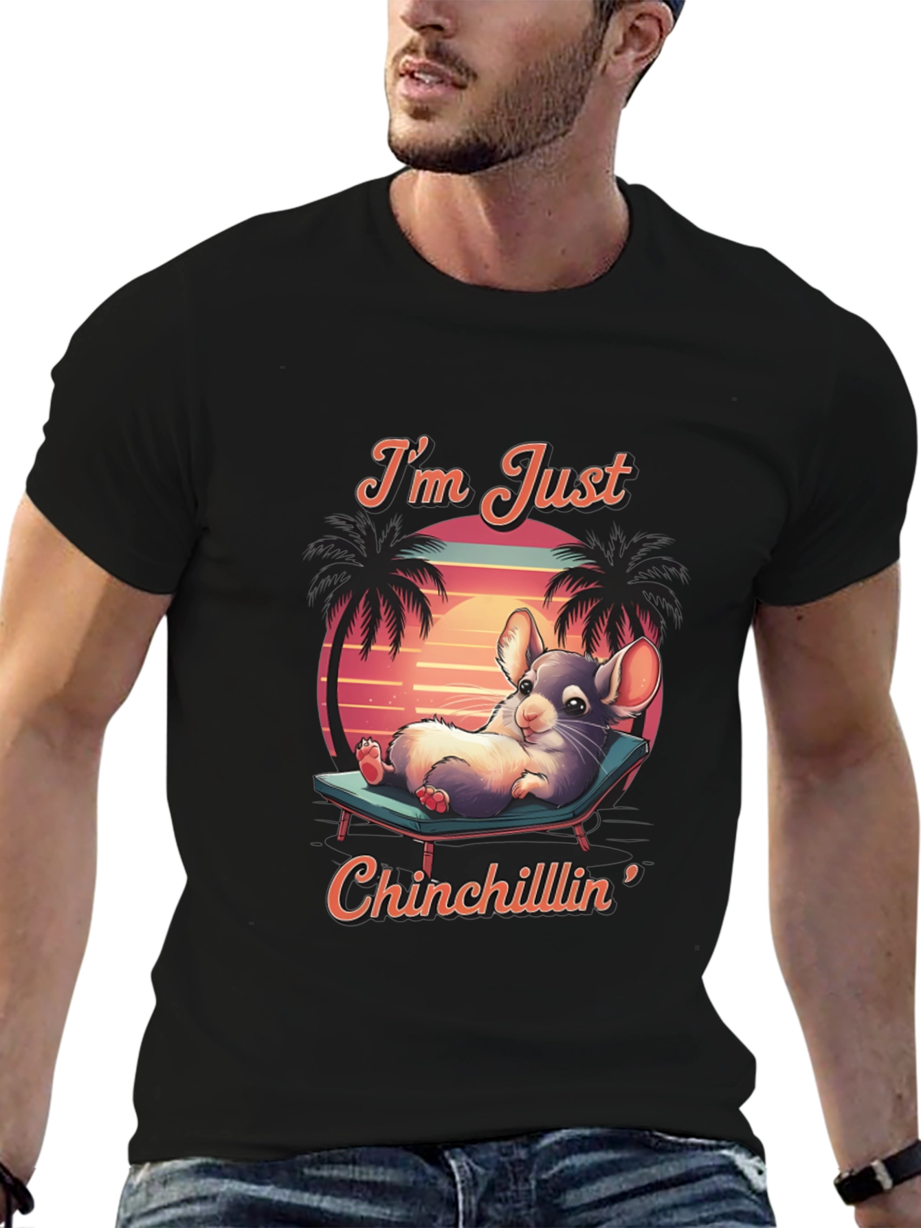 Chinchillin T-Shirt: Relaxed Chinchilla Design