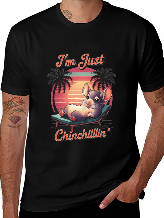 Chinchillin T-Shirt: Relaxed Chinchilla Design