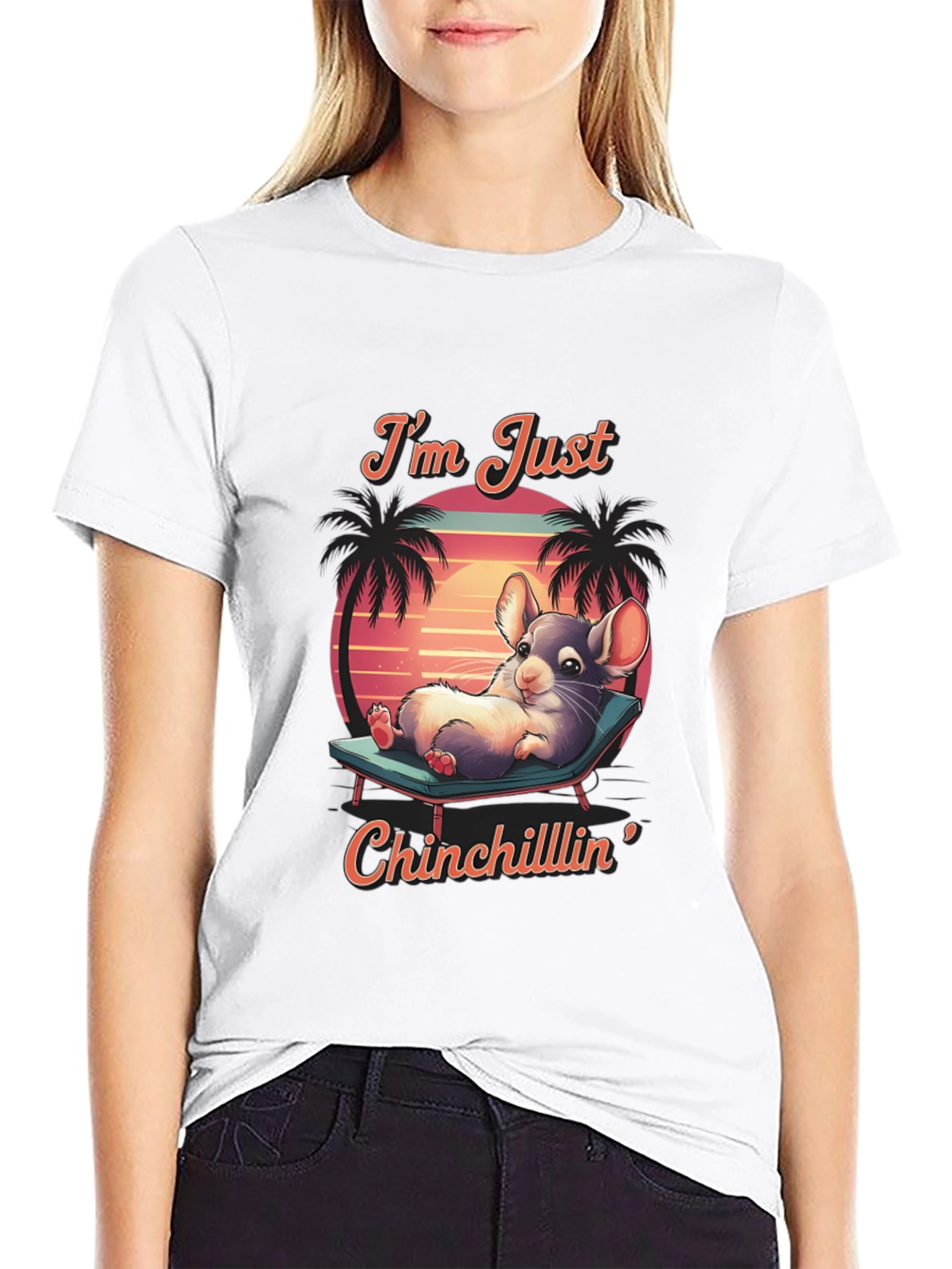 Chinchillin T-Shirt: Relaxed Chinchilla Design