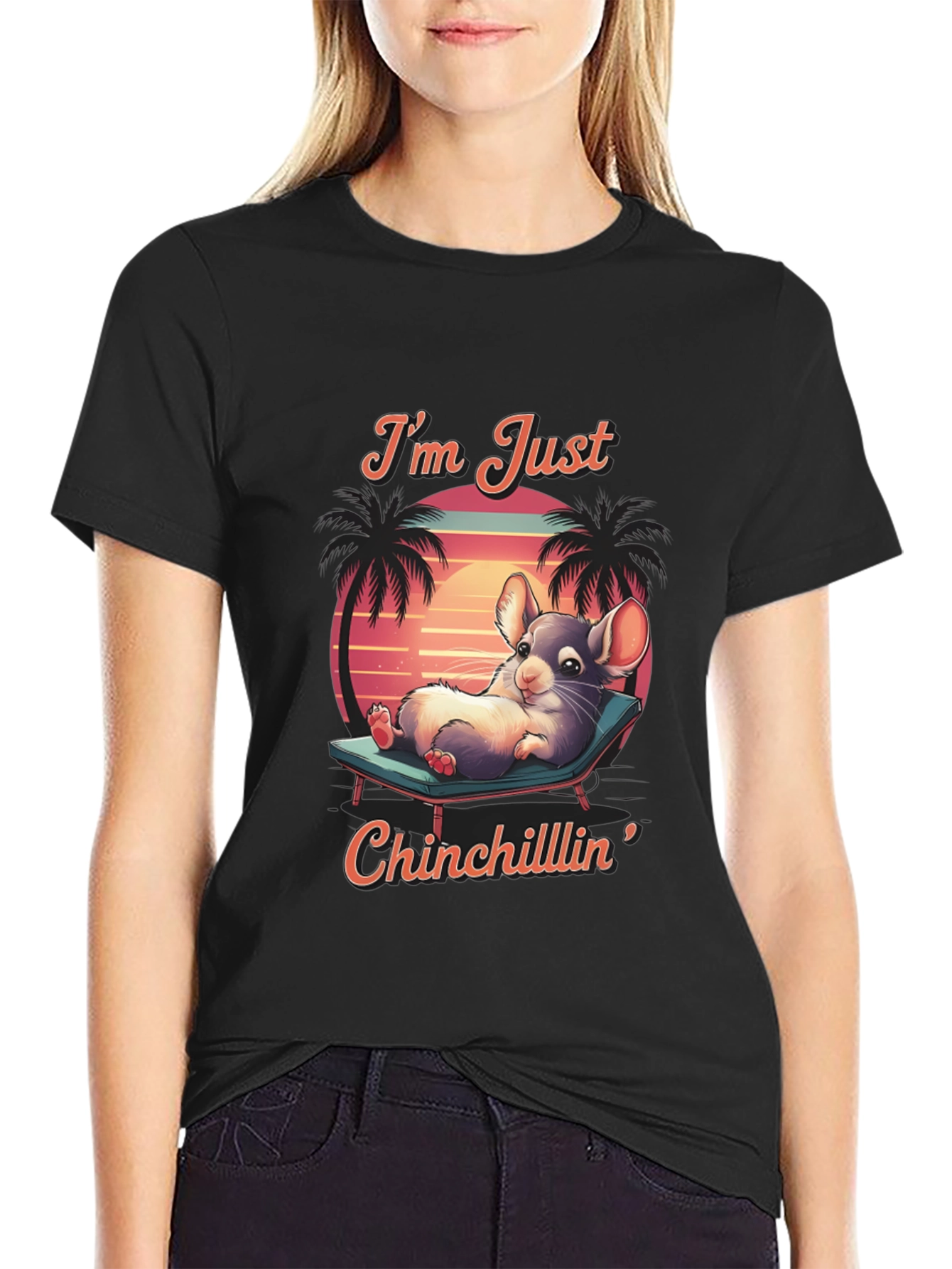 Chinchillin T-Shirt: Relaxed Chinchilla Design
