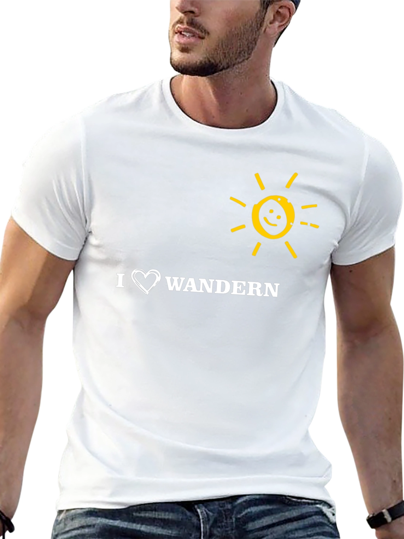 I Heart Wandern Sun Graphic T-Shirt