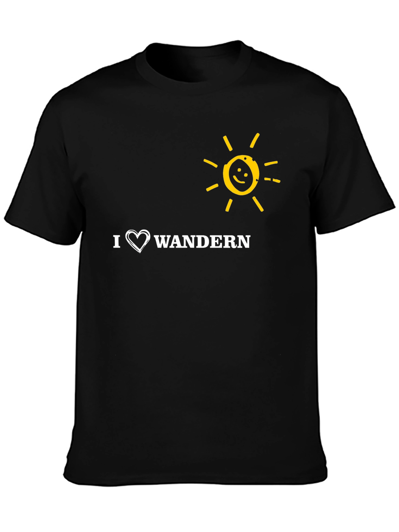 I Heart Wandern Sun Graphic T-Shirt