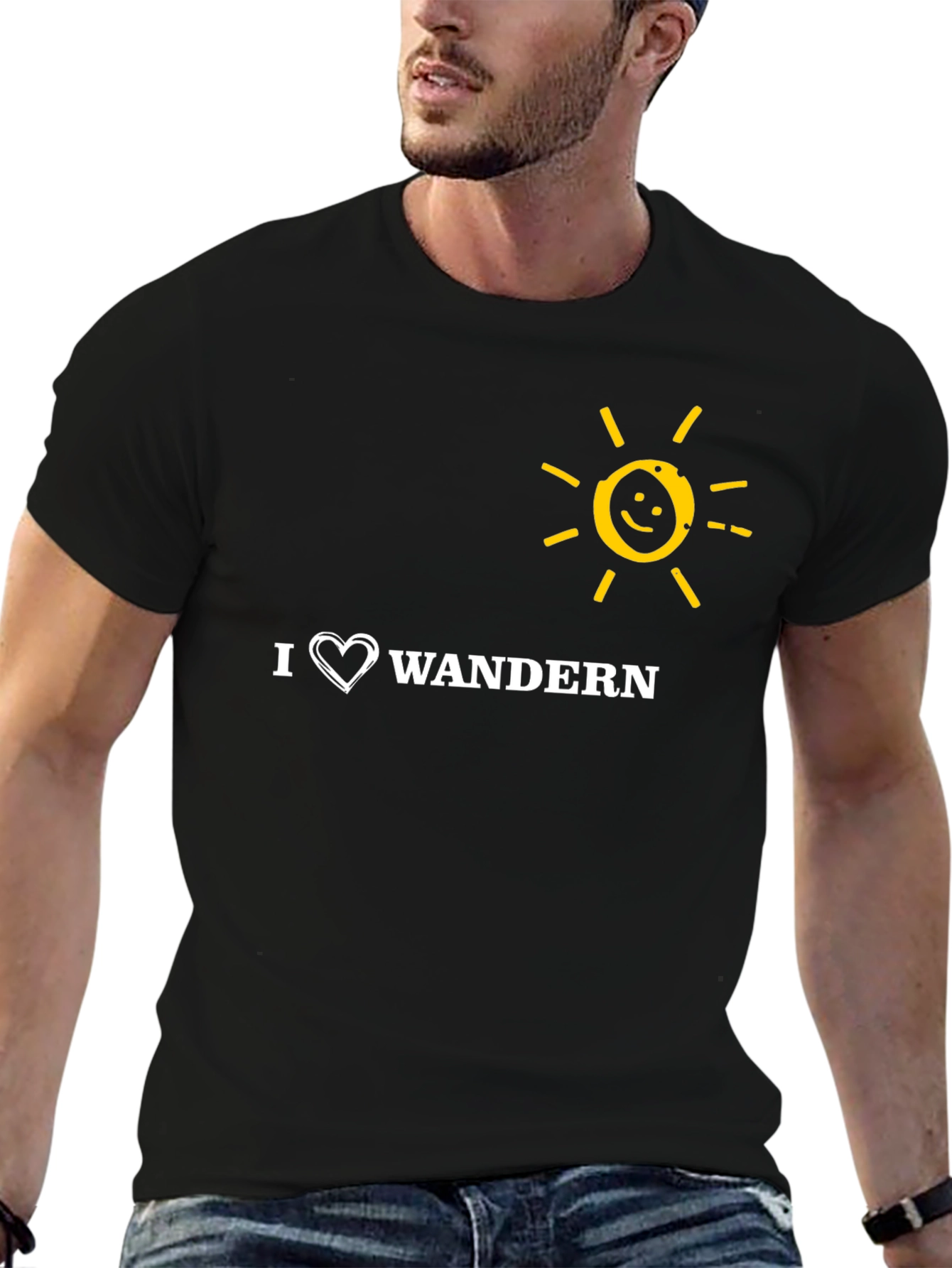 I Heart Wandern Sun Graphic T-Shirt