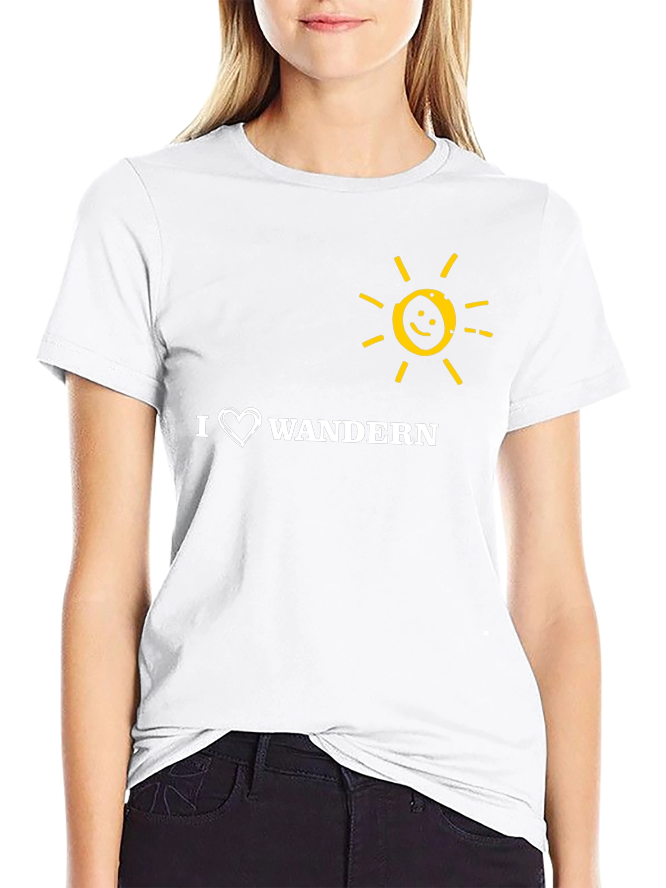 I Heart Wandern Sun Graphic T-Shirt