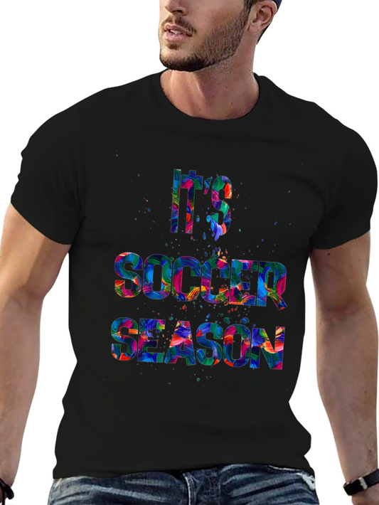 Its Soccer Season Graphic Tee - Vibrant Design