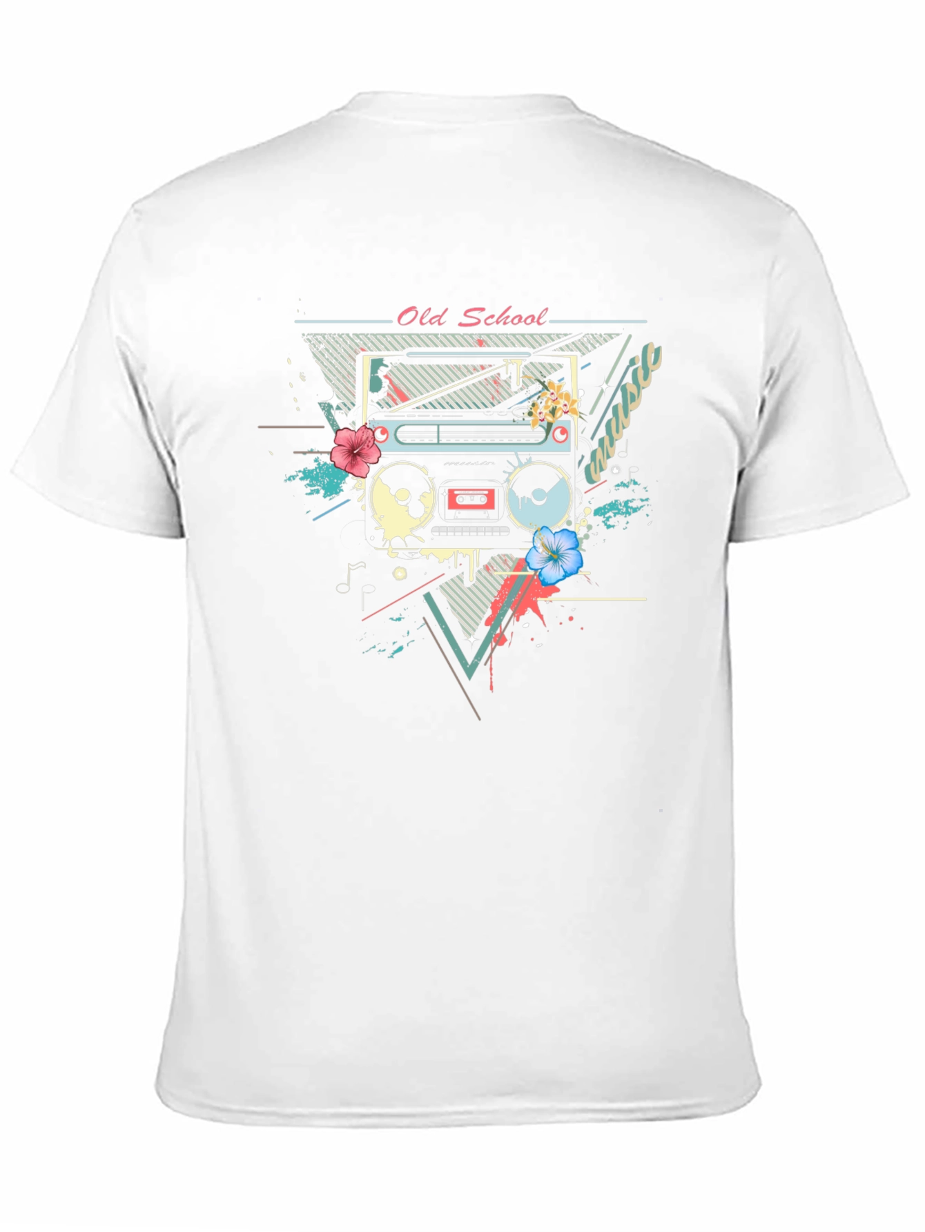 Retro Boombox Graphic T-Shirt - Old School Music Tee
