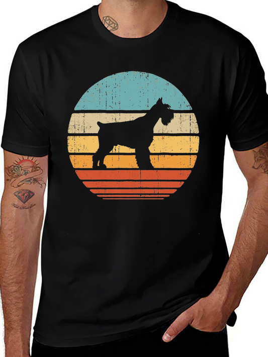Retro Schnauzer Dog T-Shirt