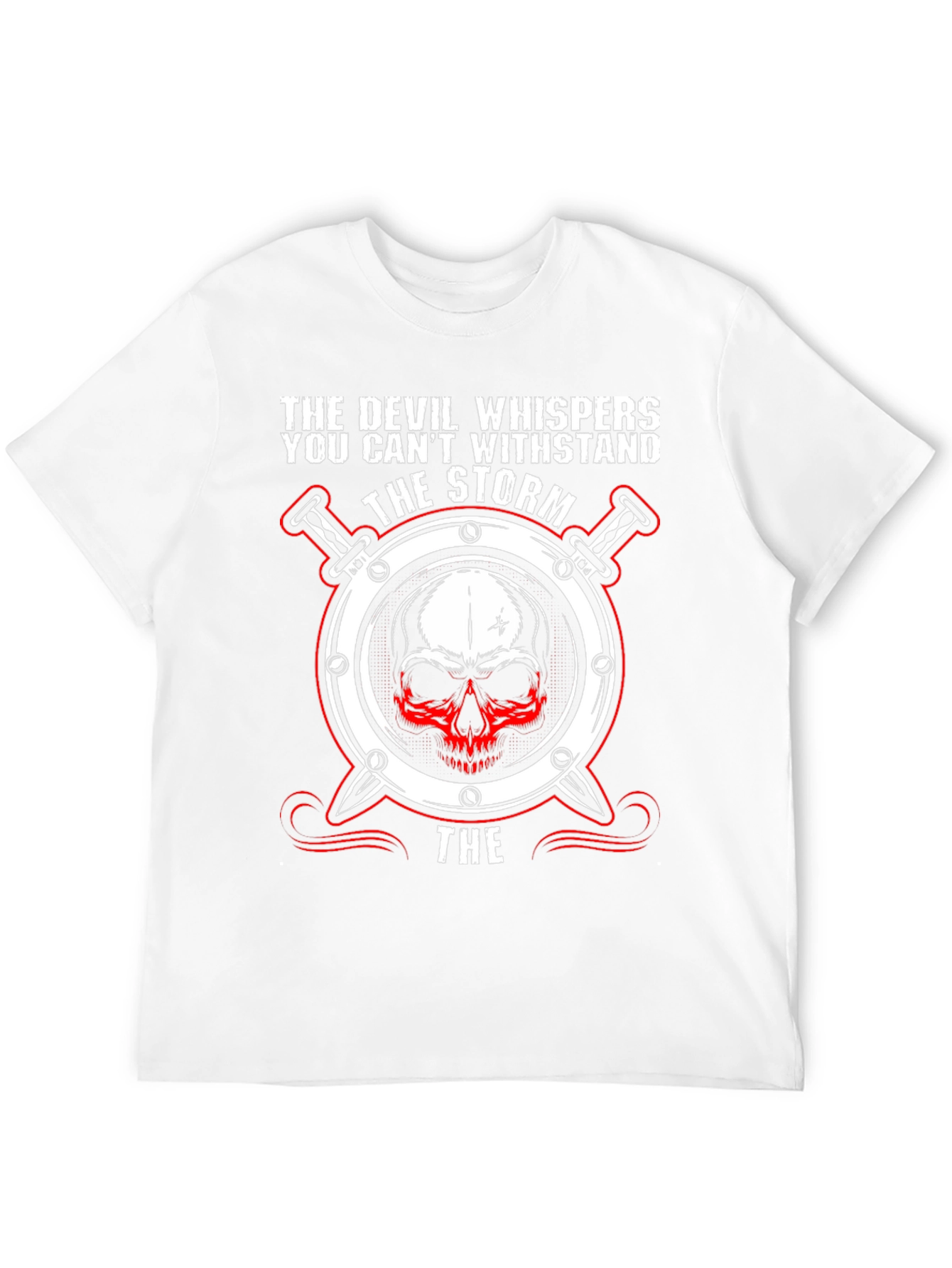 The Devil Whispers Graphic T-Shirt - Black