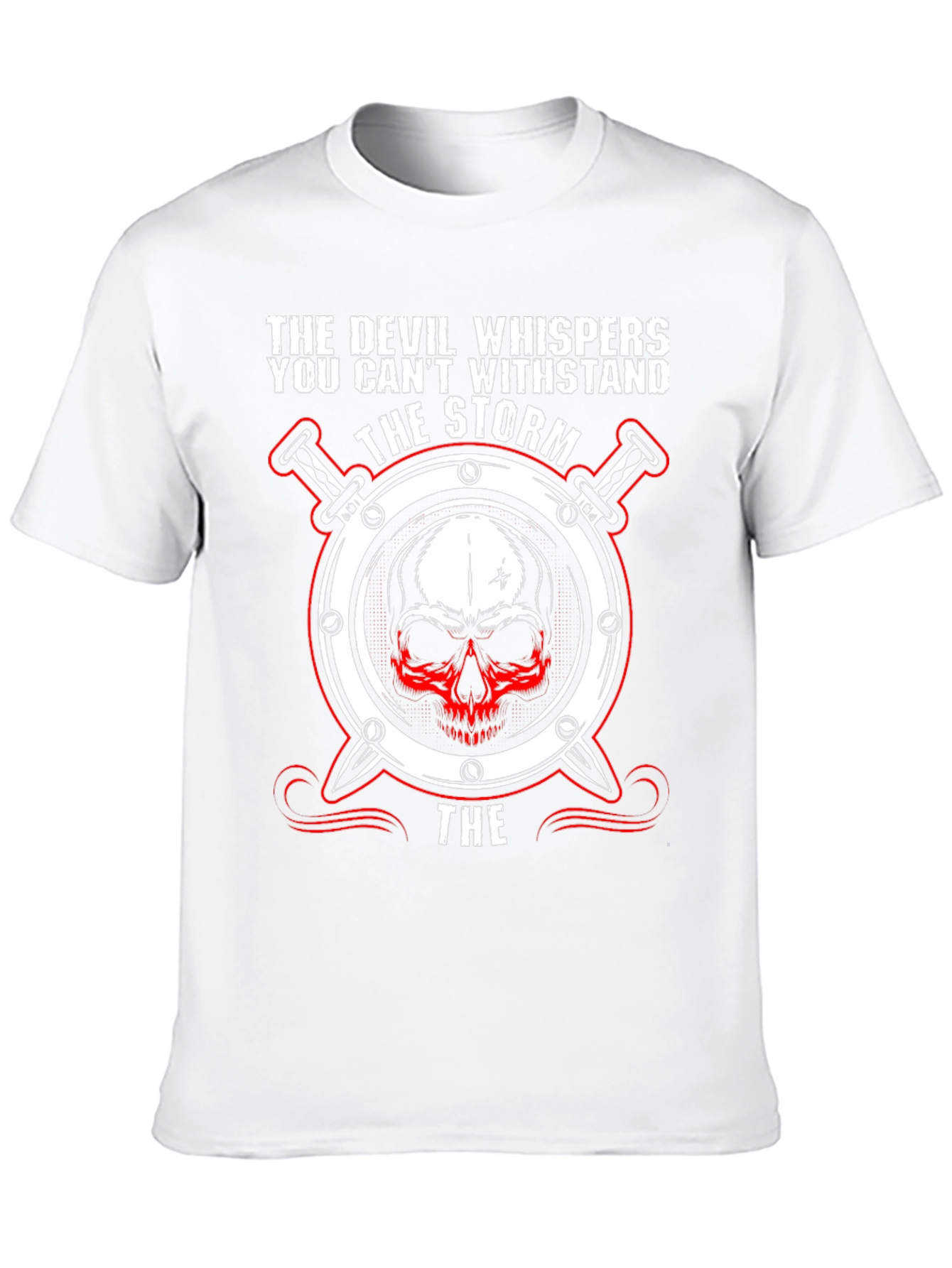 The Devil Whispers Graphic T-Shirt - Black
