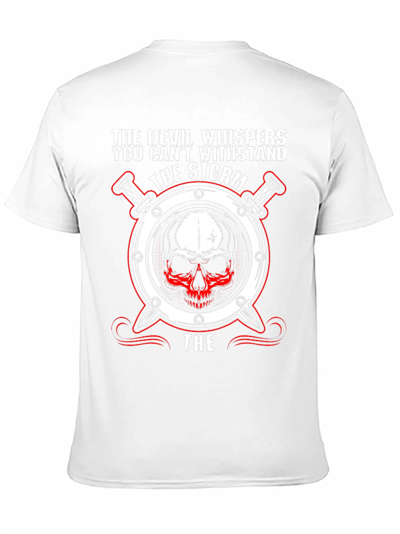 The Devil Whispers Graphic T-Shirt - Black