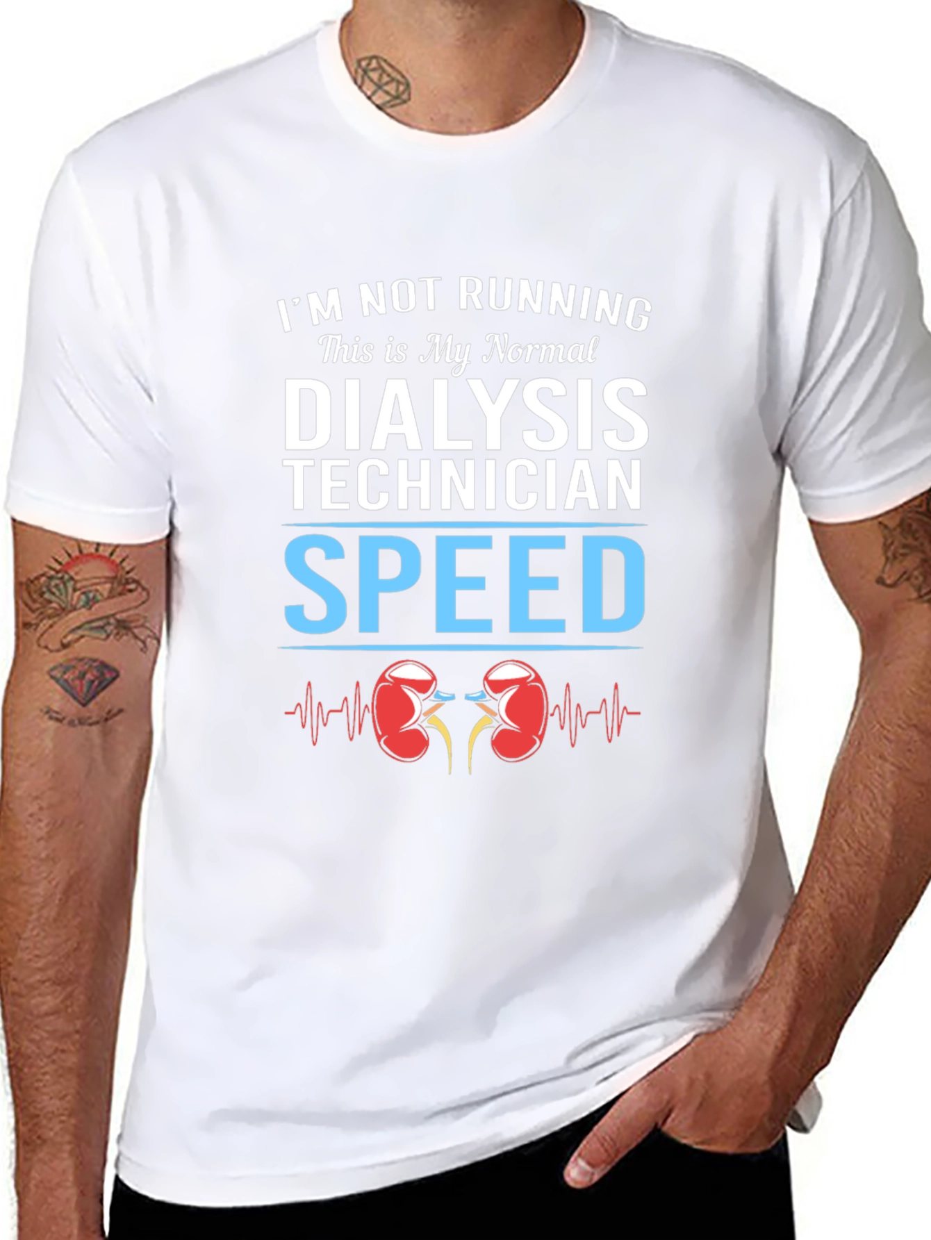 Dialysis Technician Speed T-Shirt - Black