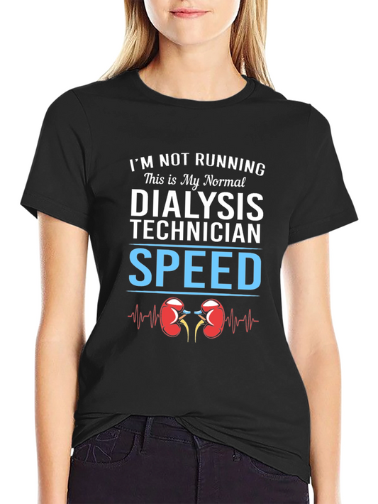 Dialysis Technician Speed T-Shirt - Black