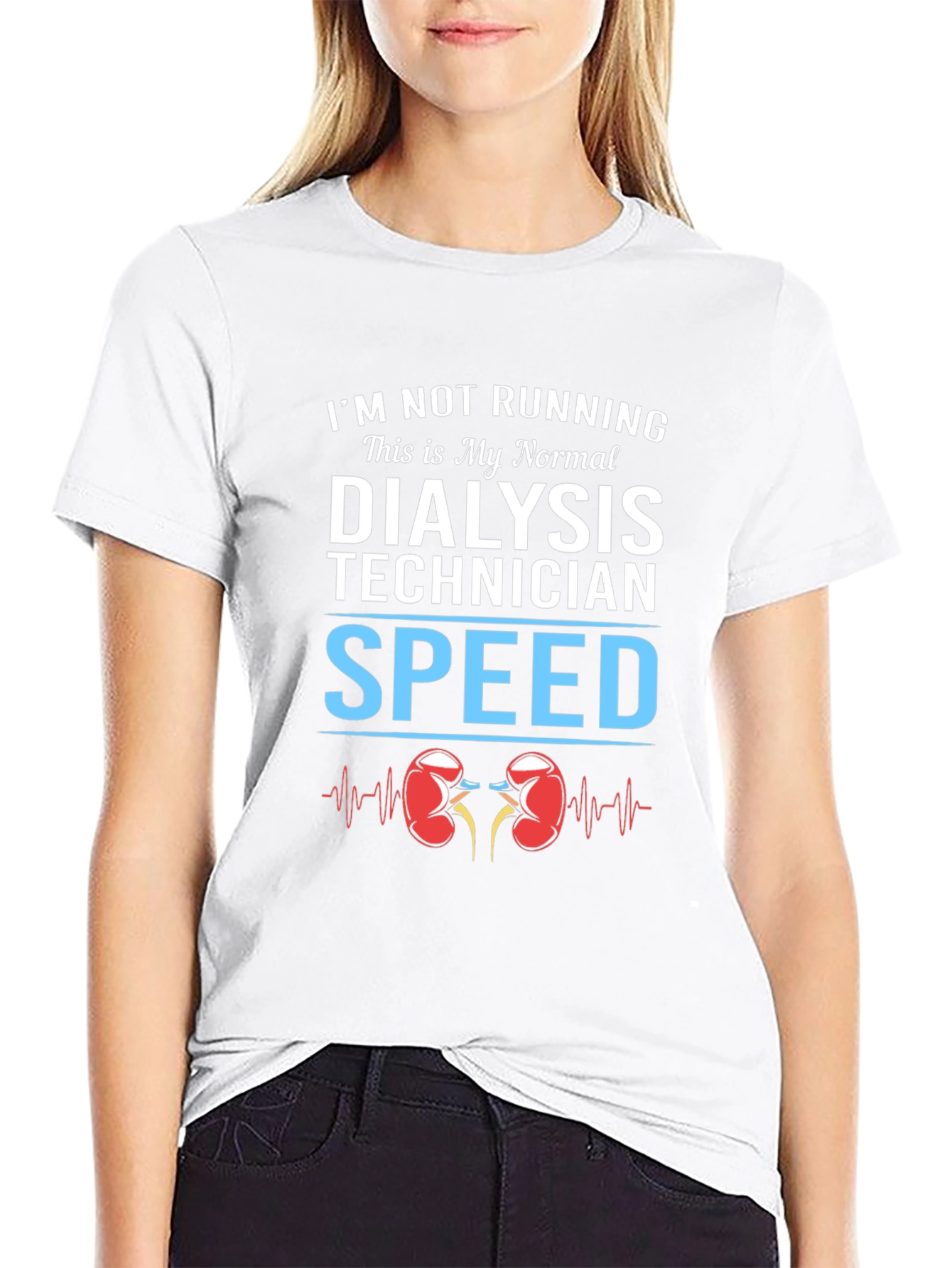 Dialysis Technician Speed T-Shirt - Black