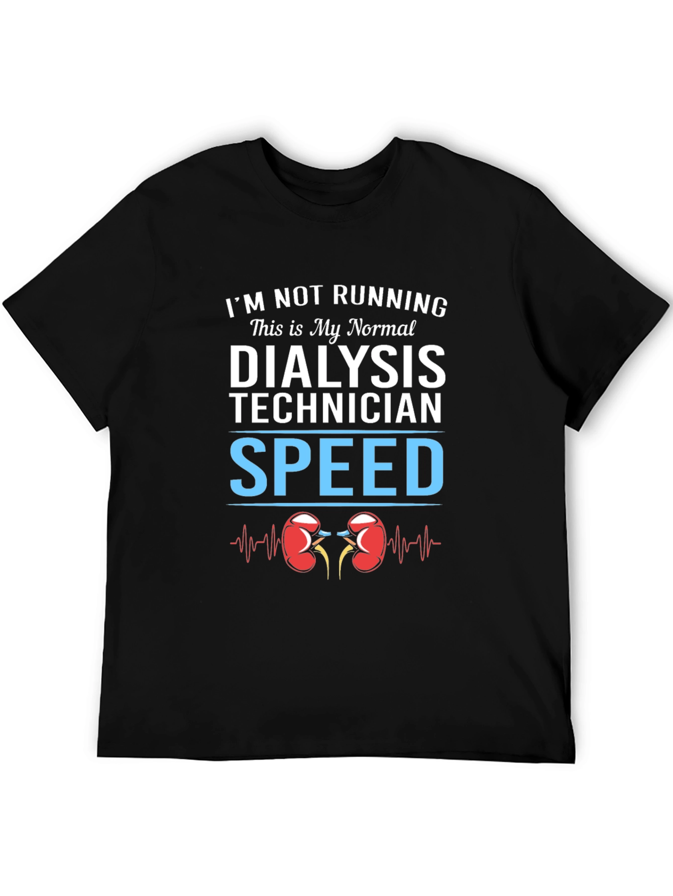 Dialysis Technician Speed T-Shirt - Black