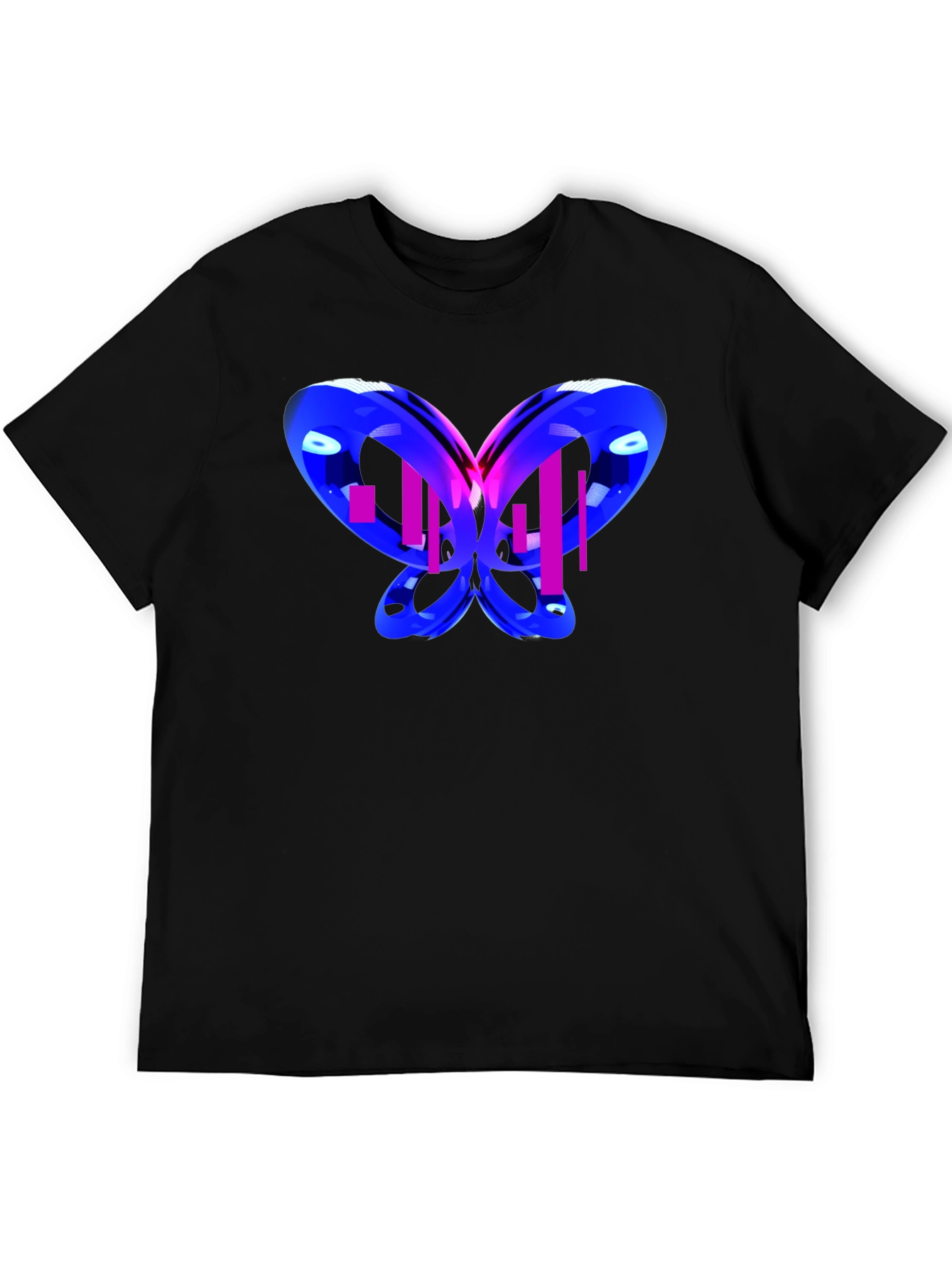 Abstract Butterfly Graphic T-Shirt