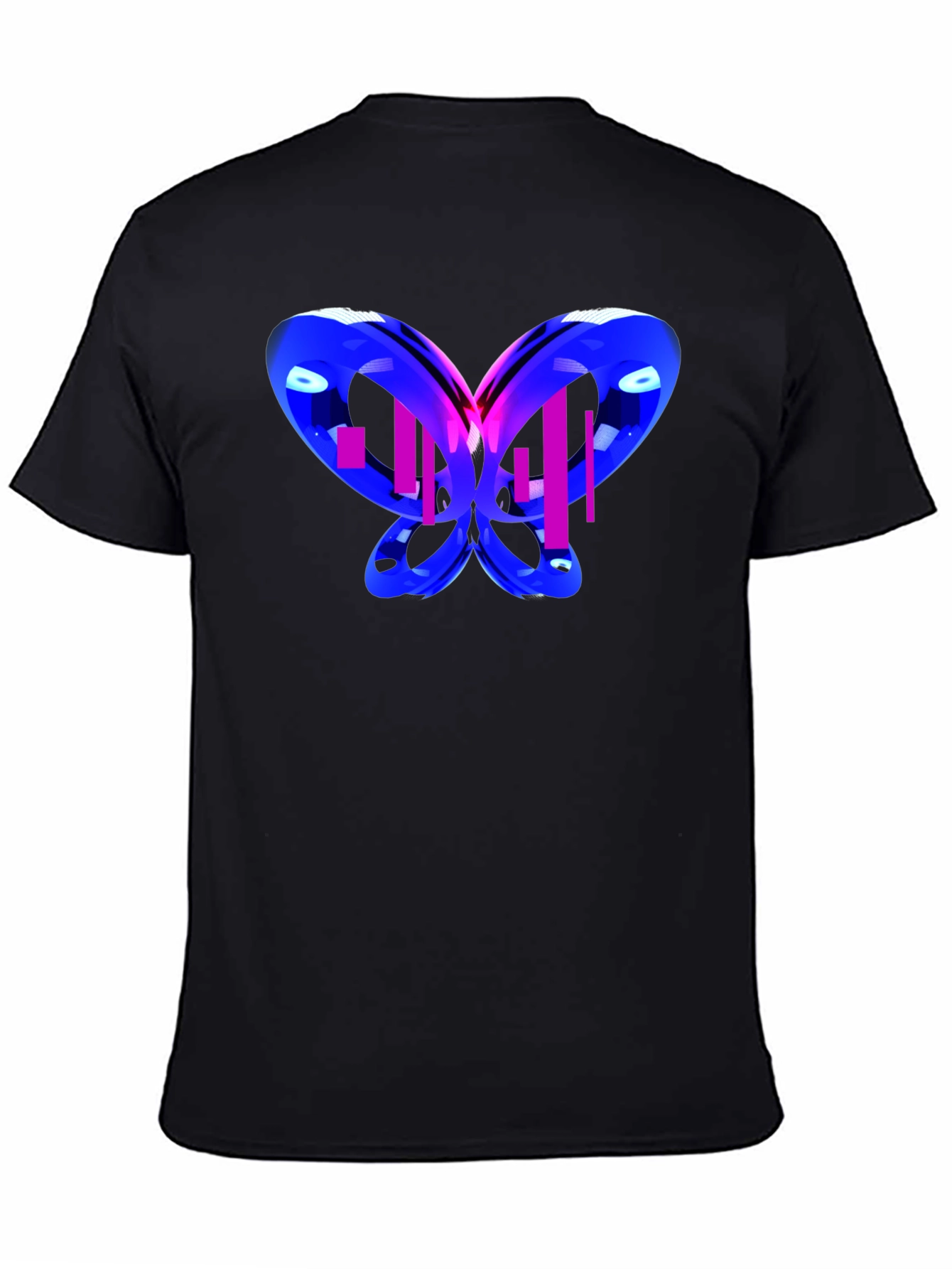 Abstract Butterfly Graphic T-Shirt