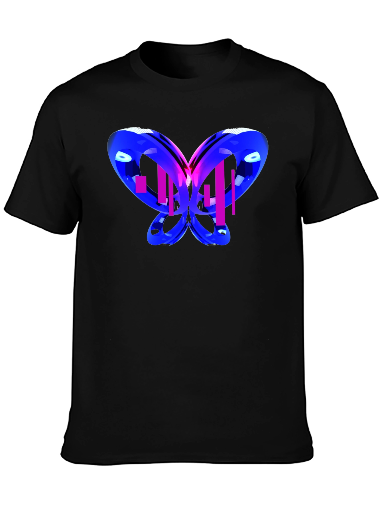 Abstract Butterfly Graphic T-Shirt