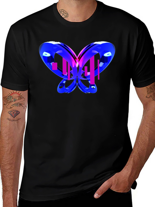 Abstract Butterfly Graphic T-Shirt