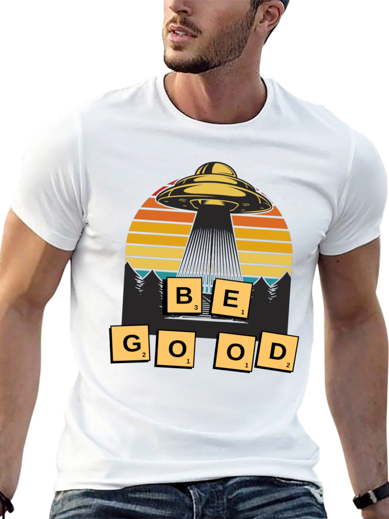 Be Good UFO Graphic T-Shirt - Sci-Fi Inspired Tee