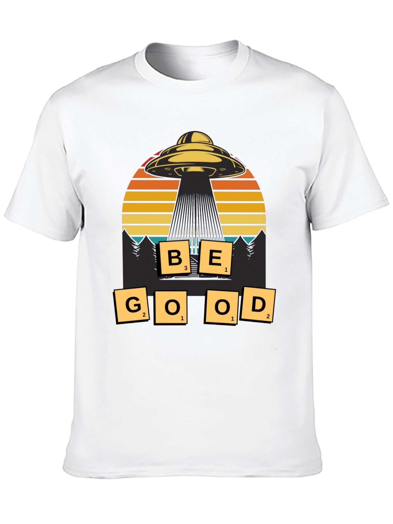 Be Good UFO Graphic T-Shirt - Sci-Fi Inspired Tee