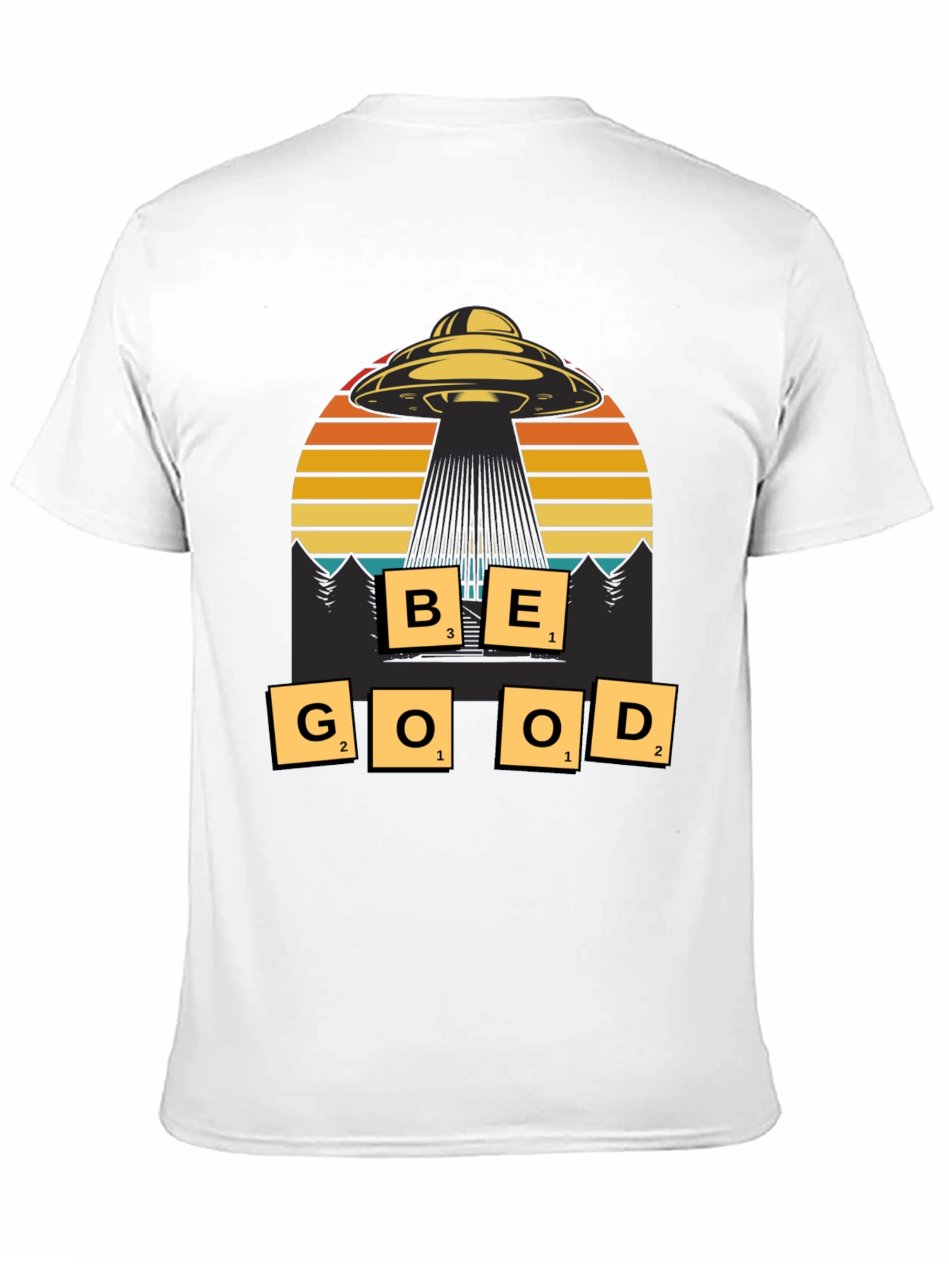 Be Good UFO Graphic T-Shirt - Sci-Fi Inspired Tee