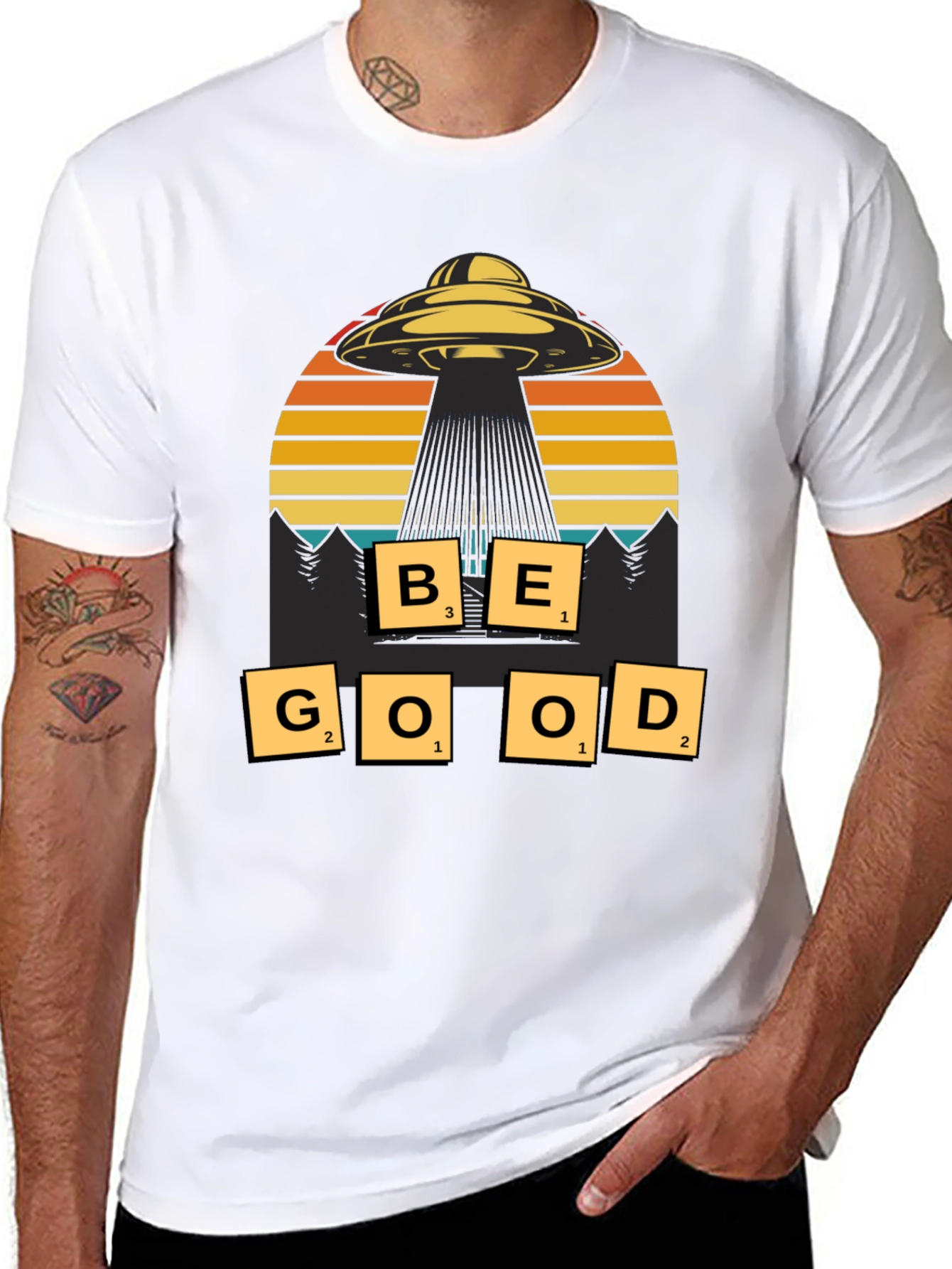 Be Good UFO Graphic T-Shirt - Sci-Fi Inspired Tee