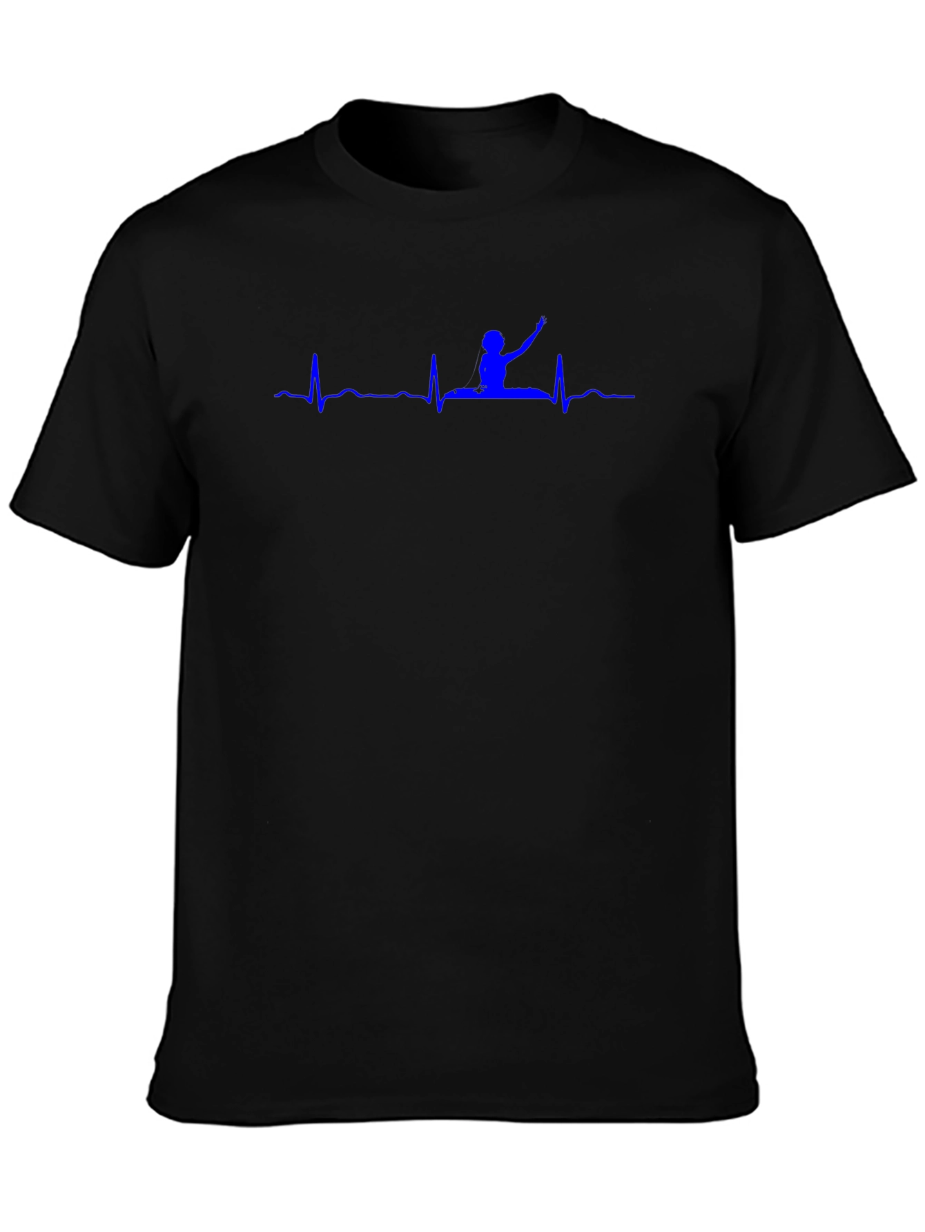 Gymnastics Heartbeat T-Shirt - Black